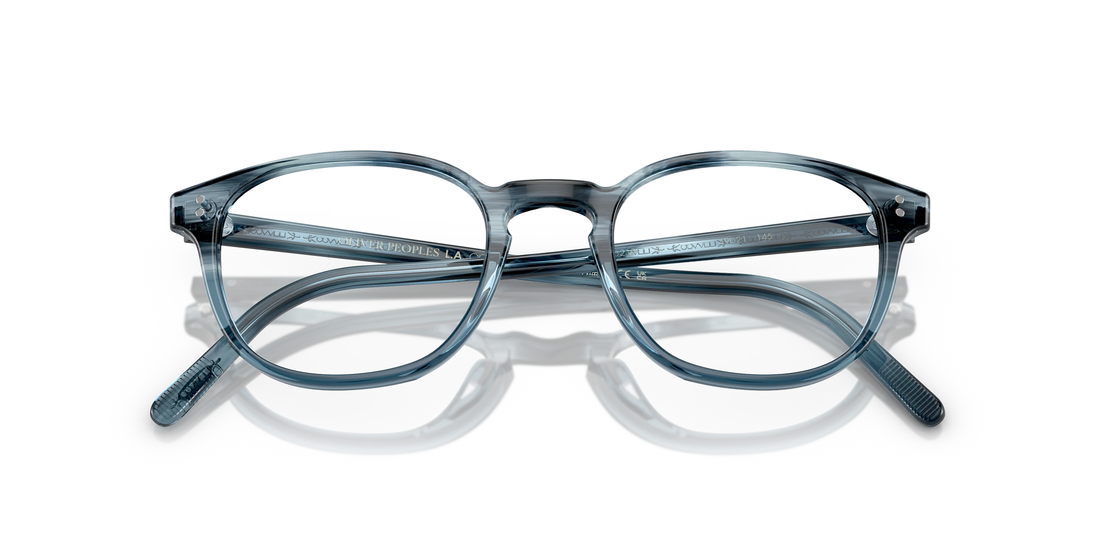 Oliver Peoples OV5219 FAIRMONT 1730 Montature da vista Acetato Blu Trasparente Cat Eye Normale - immagine 2