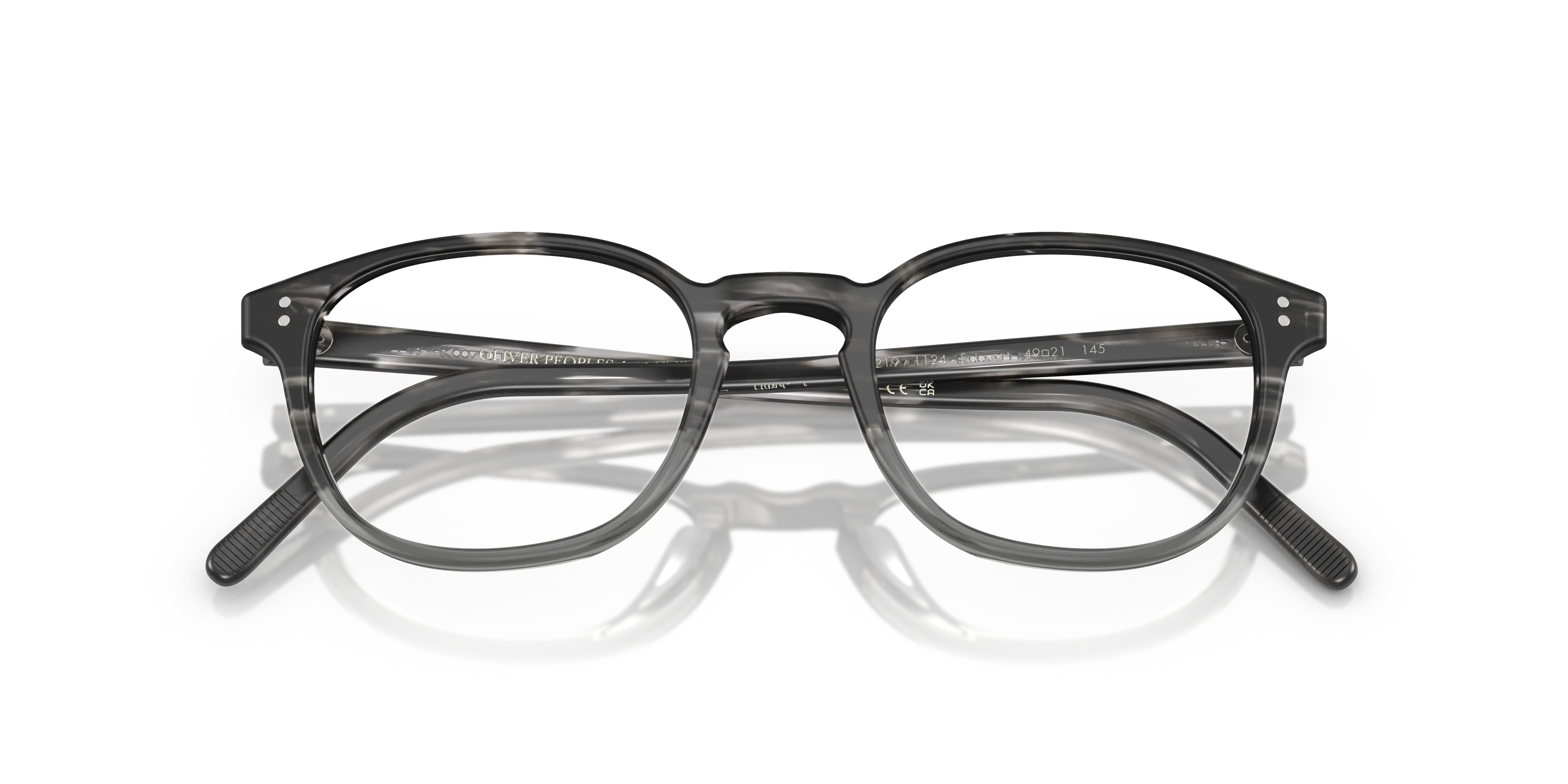Oliver Peoples OV5219 FAIRMONT 1124 Montature da vista Acetato Grigio Trasparente Cat Eye Normale - immagine 2