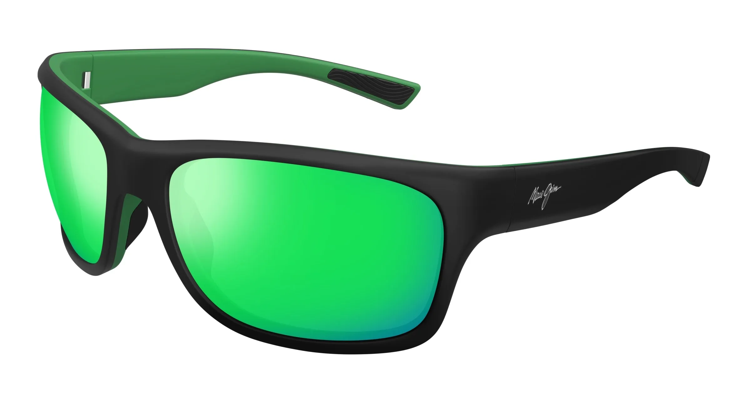 Maui Jim MJ0681S 003 Occhiali da sole Bio-iniettato Nero Verde Squadrata - immagine 1