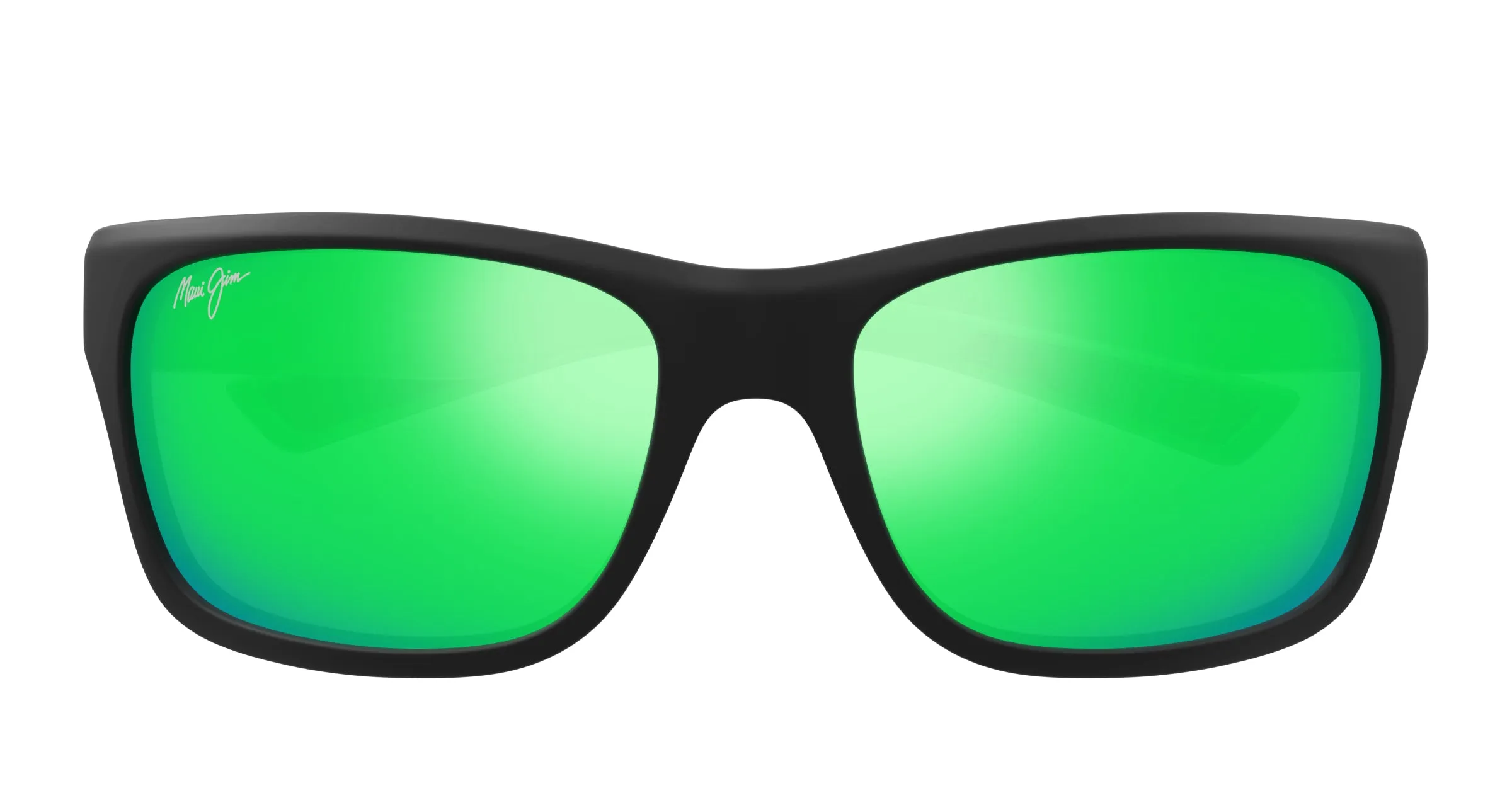 Maui Jim MJ0681S 003 Occhiali da sole Bio-iniettato Nero Verde Squadrata - immagine 2