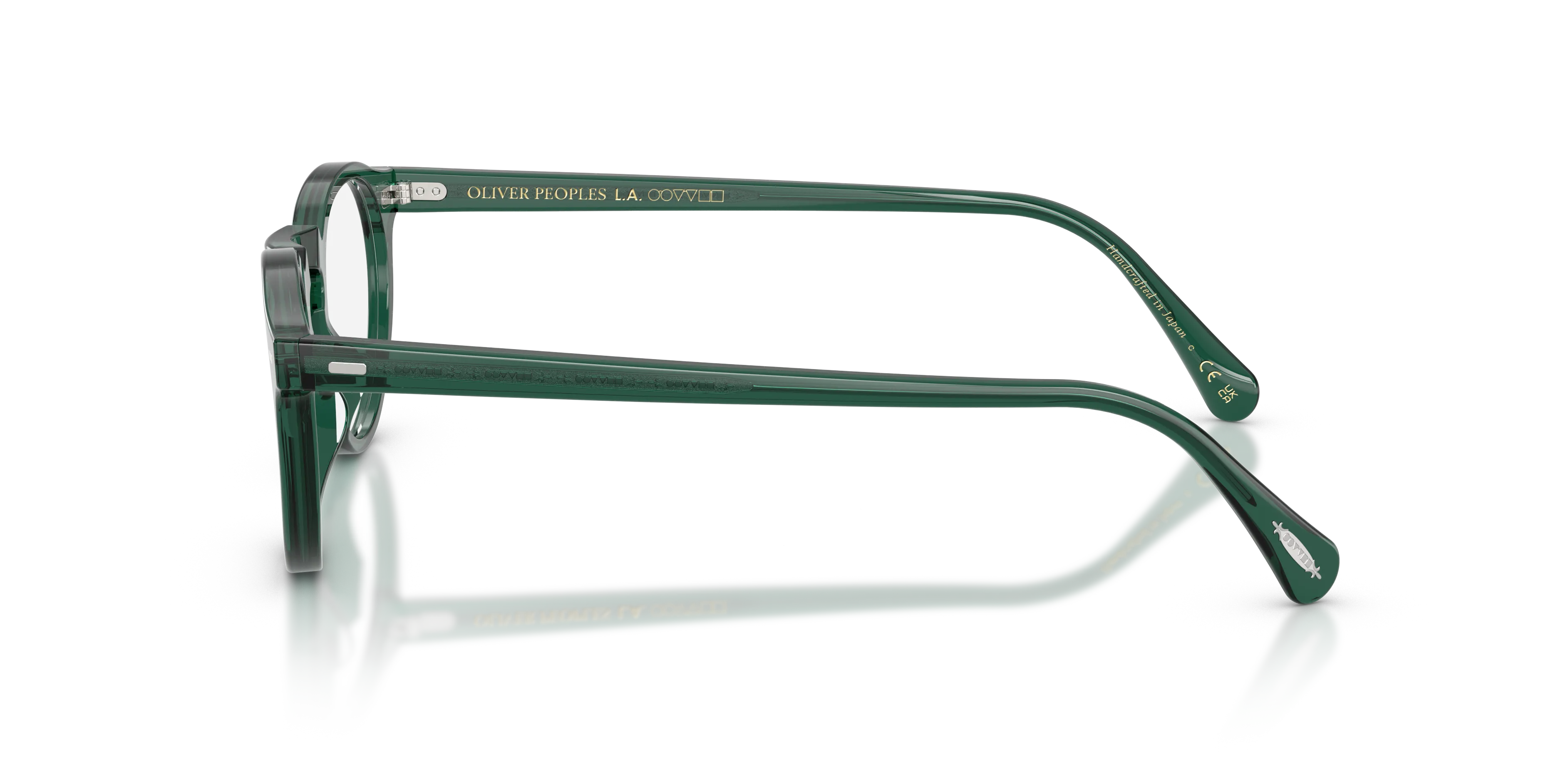 Oliver Peoples OV5186 GREGORY PECK 1763 Montature da vista Acetato Verde Trasparente Pantos Normale - immagine 4