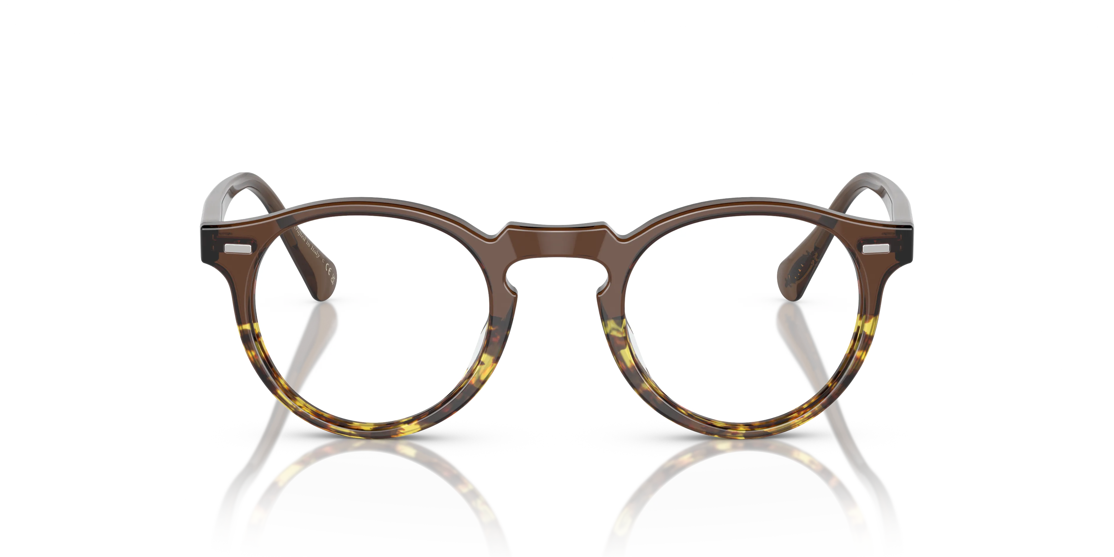 Oliver Peoples OV5186 GREGORY PECK 1756 Montature da vista Acetato Marrone Trasparente Pantos Normale - immagine 3