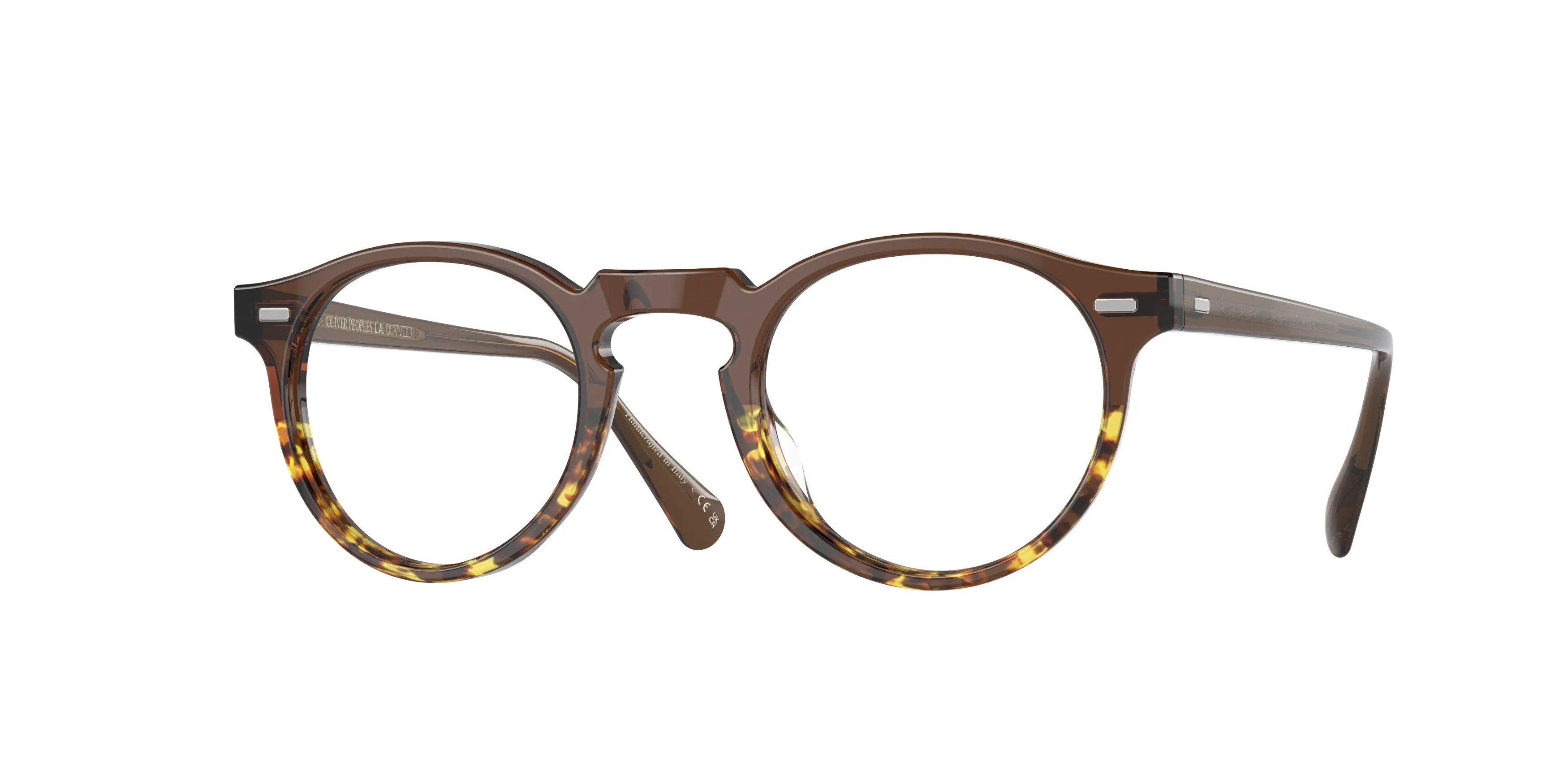 Oliver Peoples OV5186 GREGORY PECK 1756 Montature da vista Acetato Marrone Trasparente Pantos Normale - immagine 1