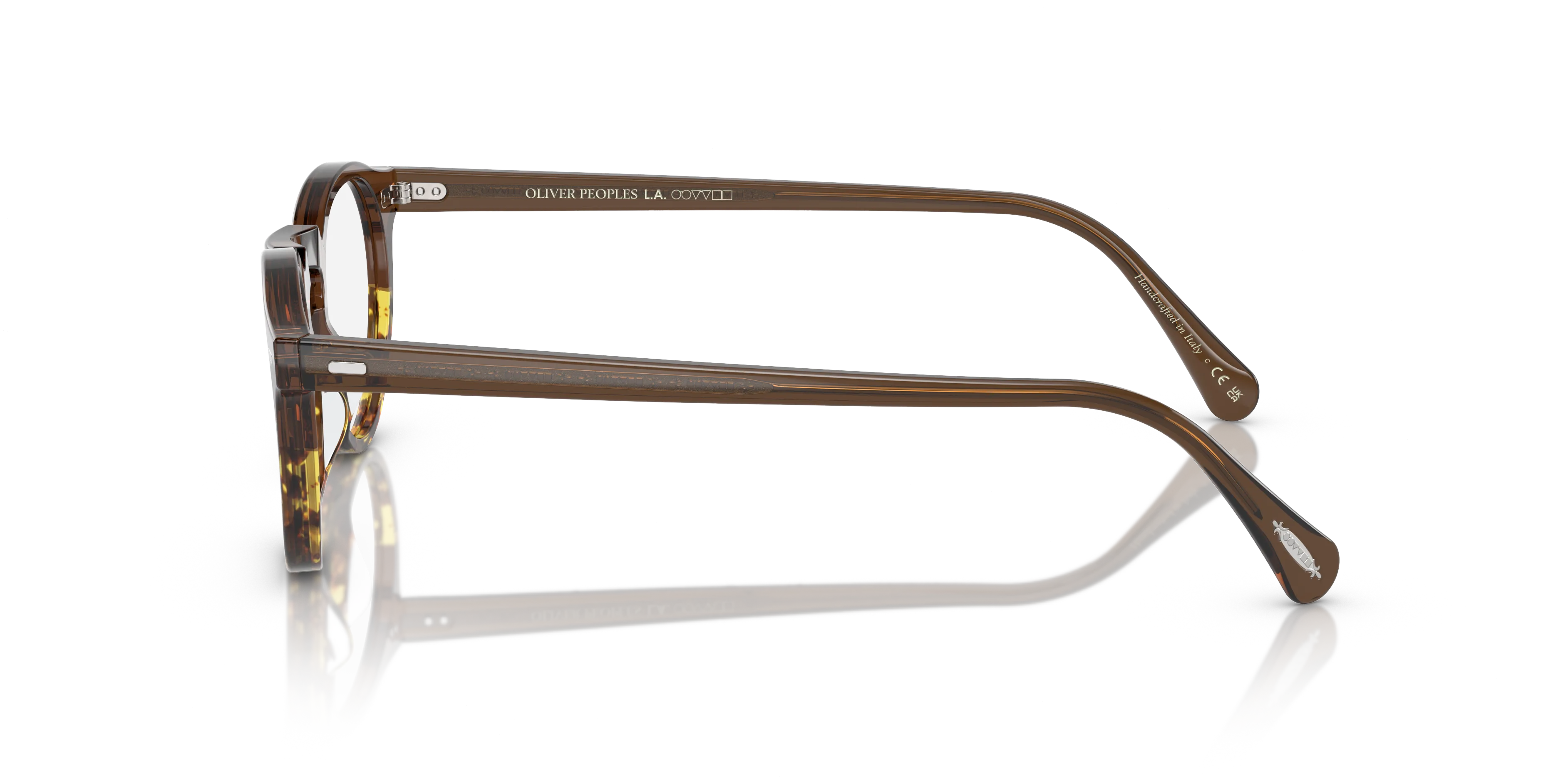 Oliver Peoples OV5186 GREGORY PECK 1756 Montature da vista Acetato Marrone Trasparente Pantos Normale - immagine 4