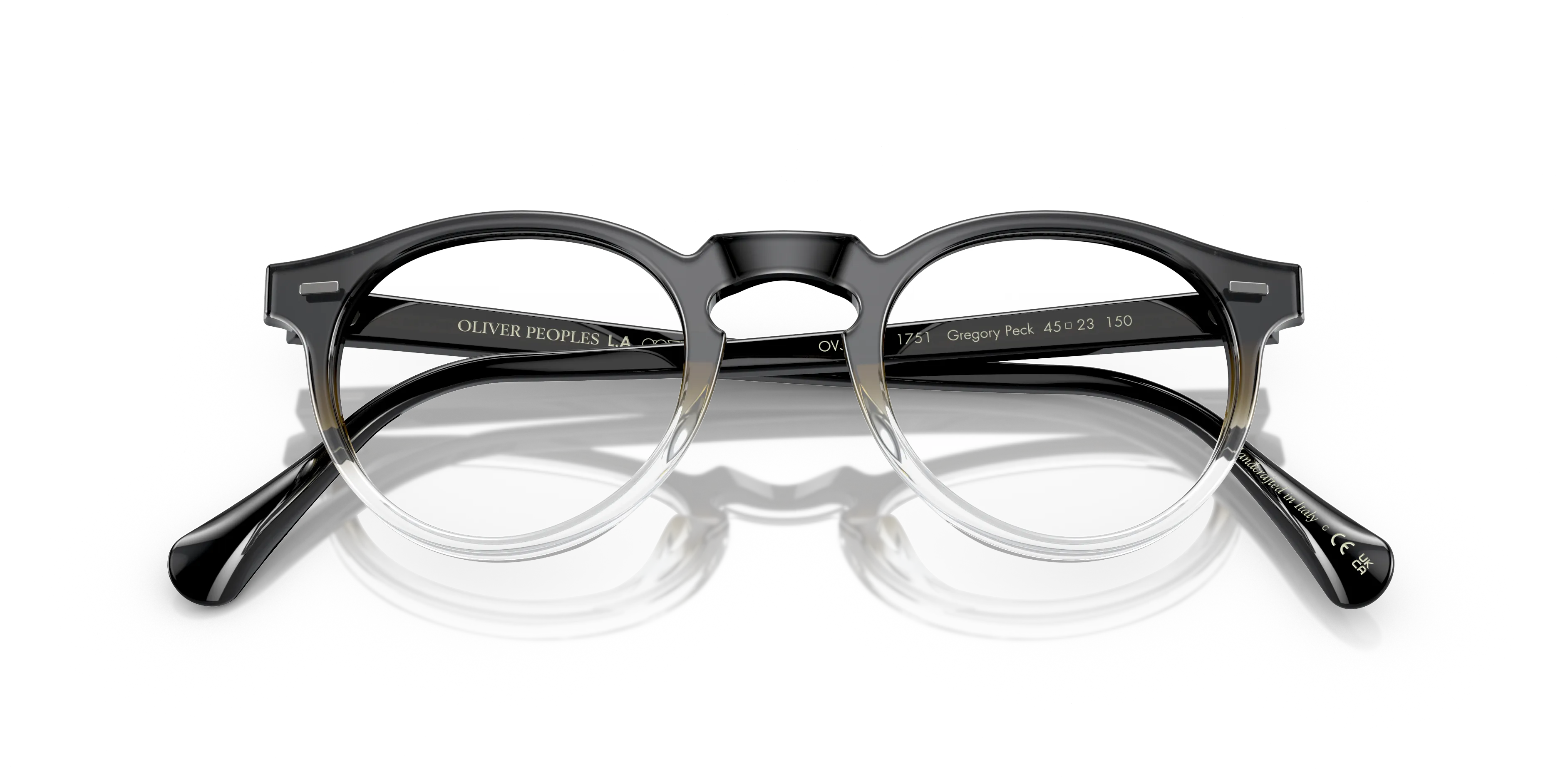 Oliver Peoples OV5186 GREGORY PECK 1751 Montature da vista Acetato Verde Trasparente Pantos Normale - immagine 2