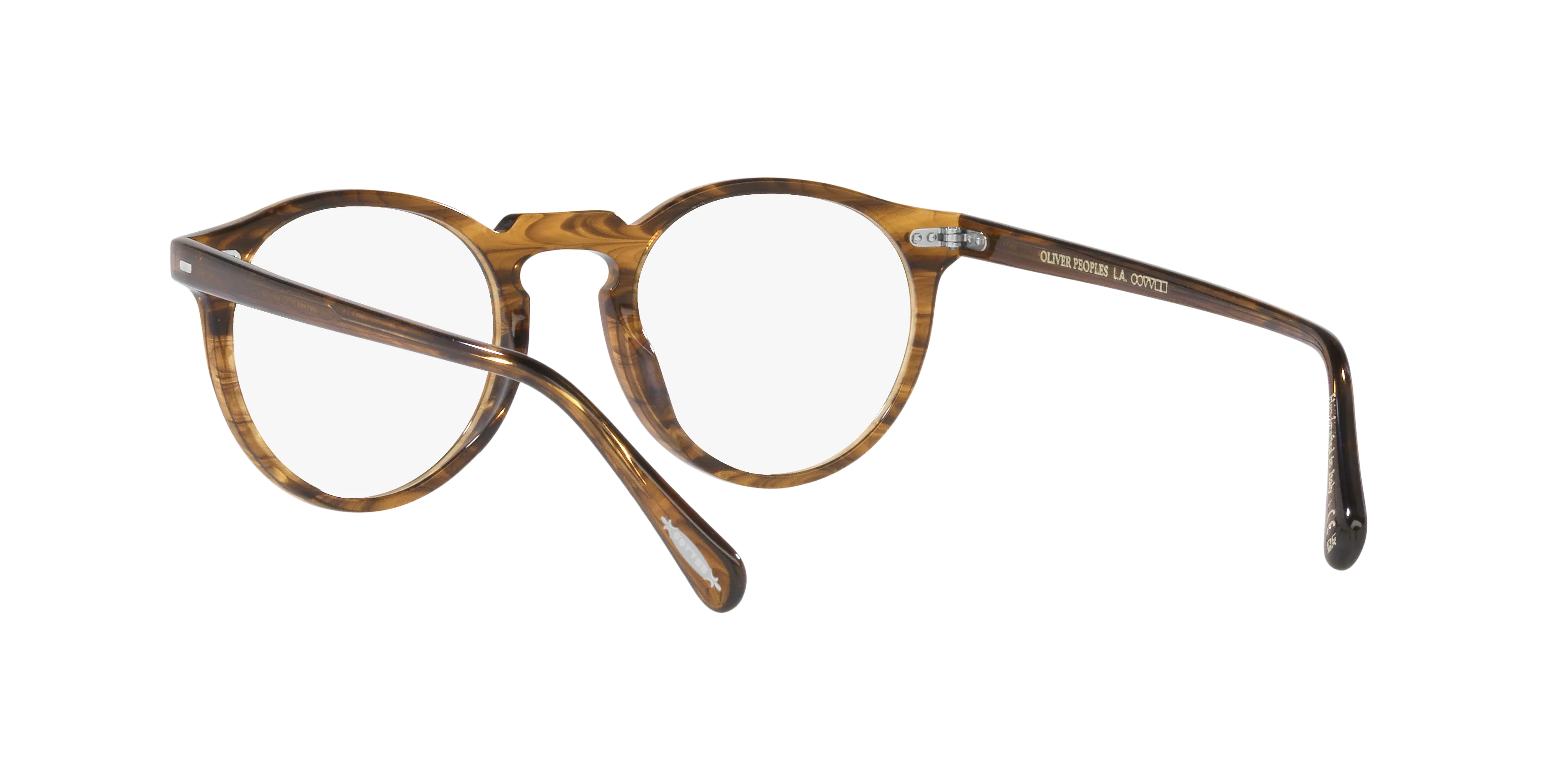 Oliver Peoples OV5186 GREGORY PECK 1689 Montature da vista Acetato Marrone Trasparente Pantos Normale - immagine 4