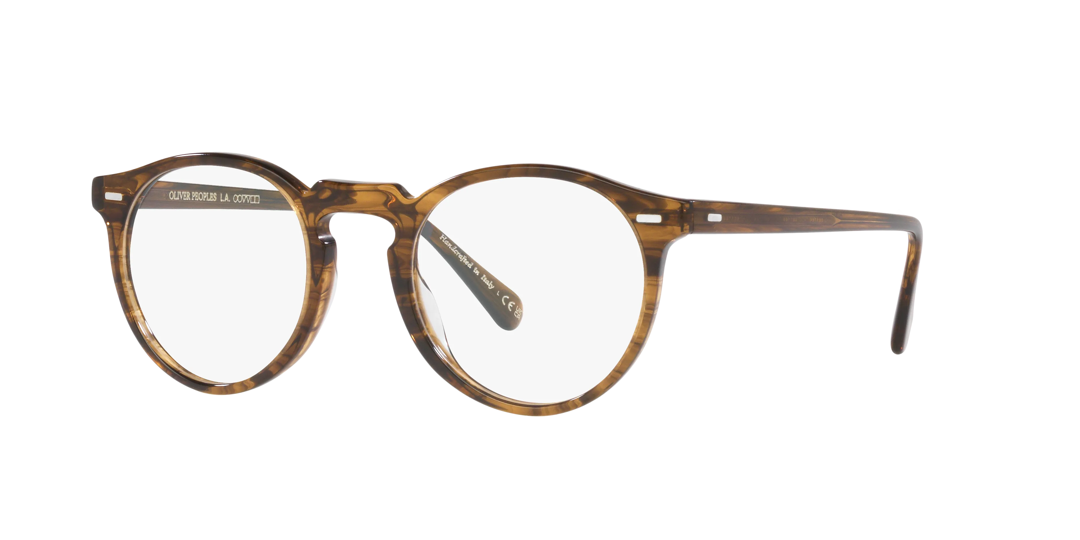 Oliver Peoples OV5186 GREGORY PECK 1689 Montature da vista Acetato Marrone Trasparente Pantos Normale - immagine 1