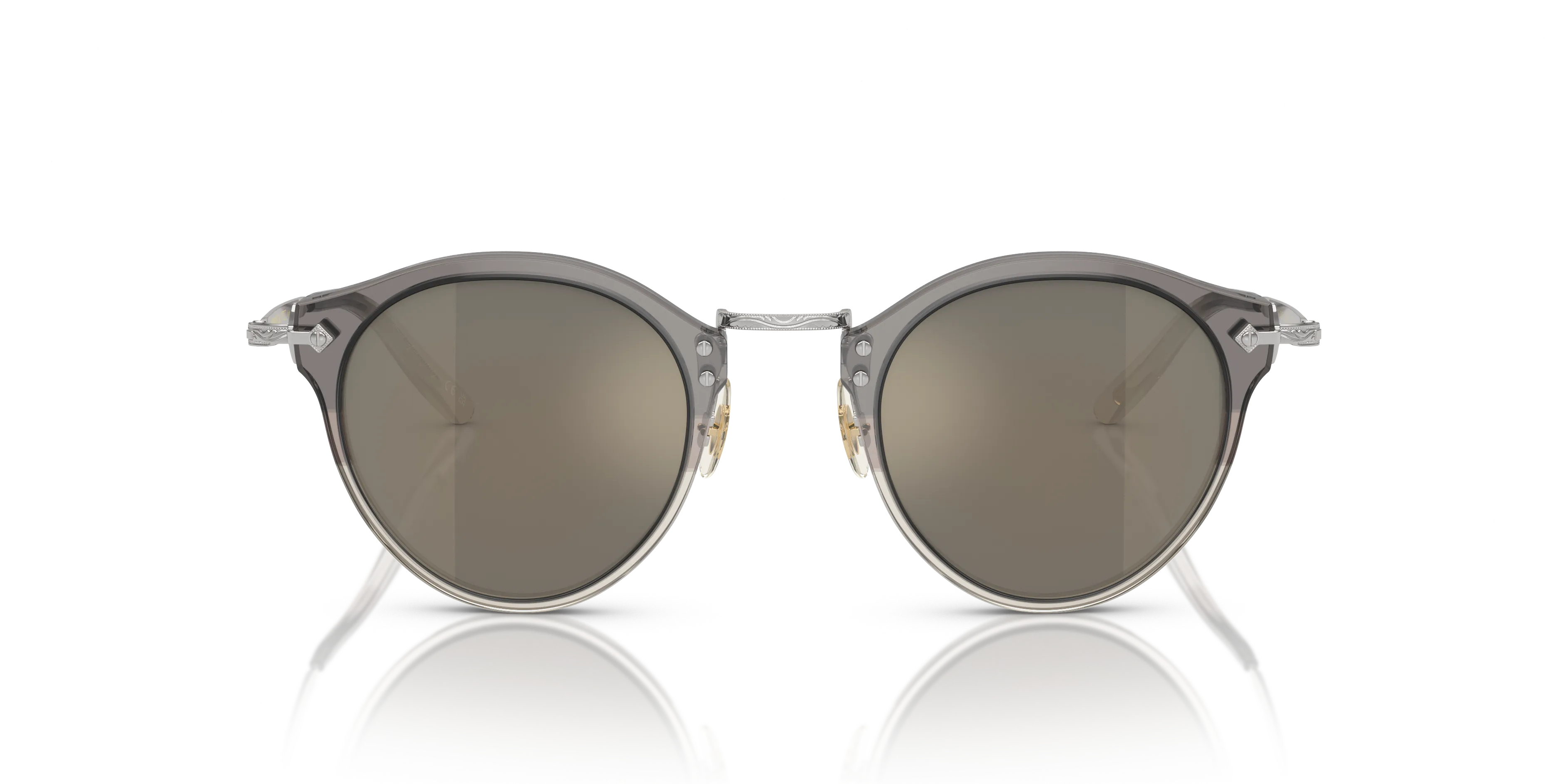 Oliver Peoples OV5184S OP-505 SUN 143639 Occhiali da sole Acetato Argento Grigio Pantos Specchiate - immagine 3