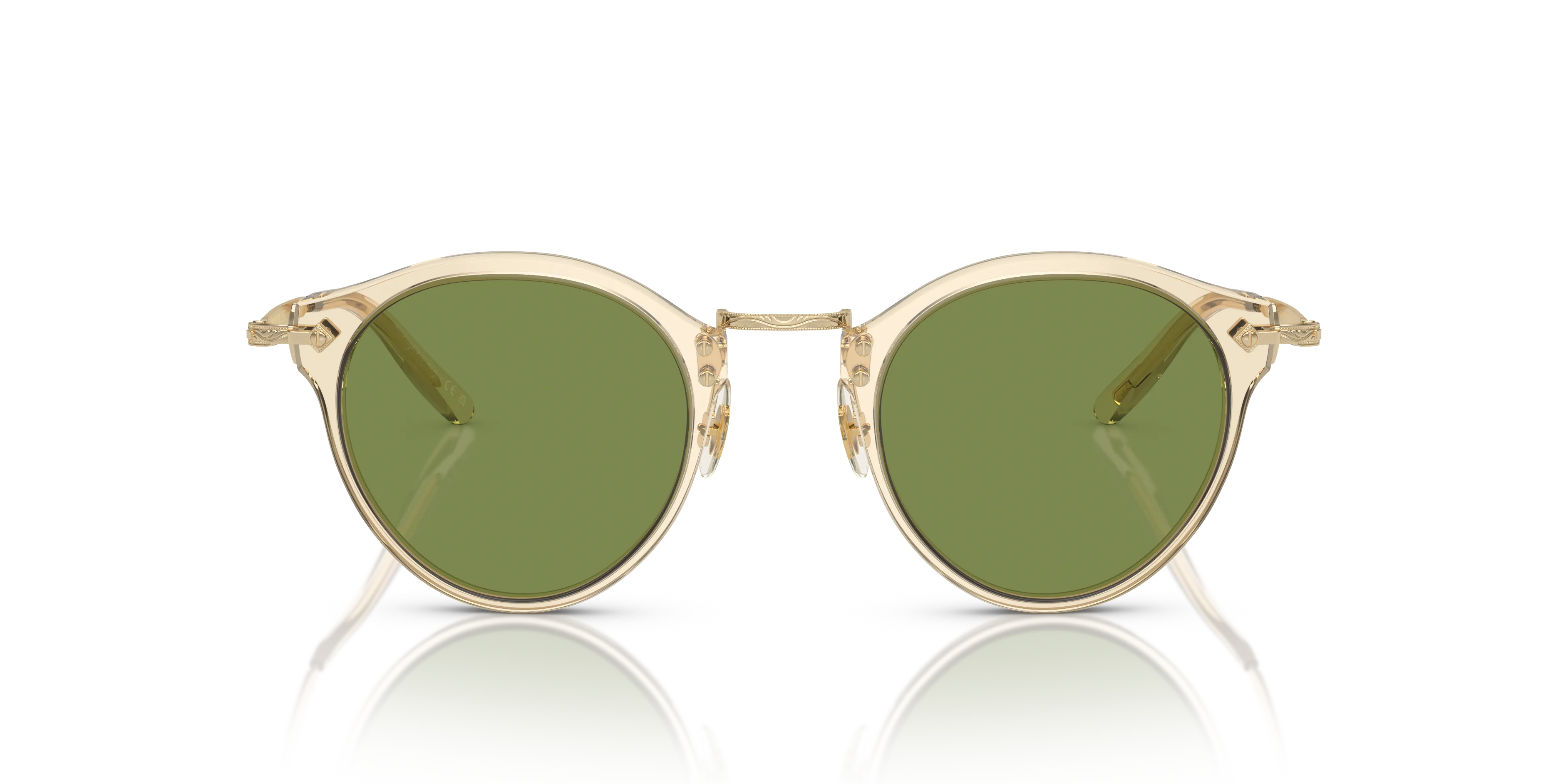 Oliver Peoples OV5184S OP-505 SUN 109452 Occhiali da sole Acetato Oro Verde Pantos Normale - immagine 3
