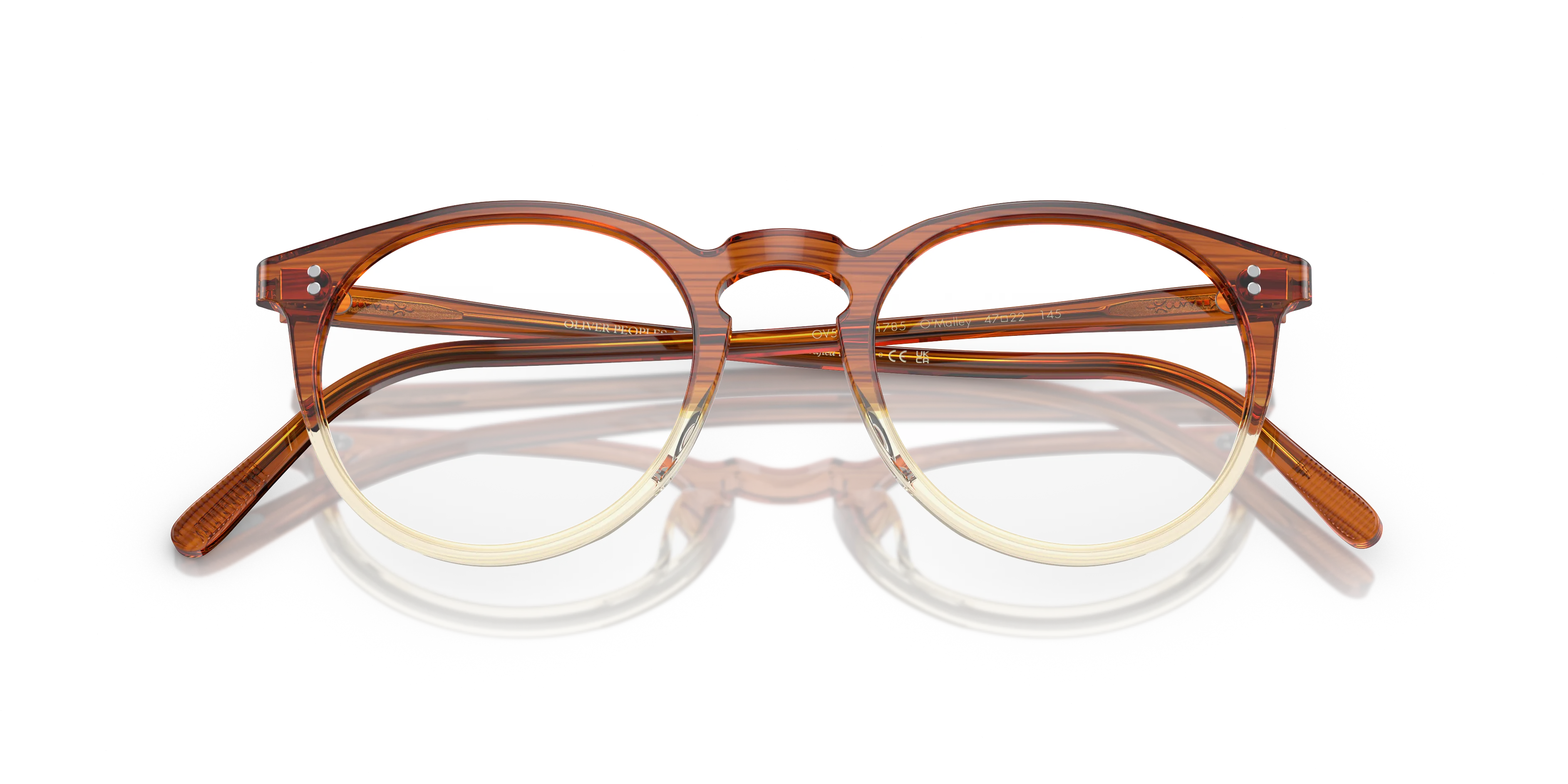 Oliver Peoples OV5183 O'MALLEY 1785 Montature da vista Acetato Verde Trasparente Pantos Normale - immagine 2