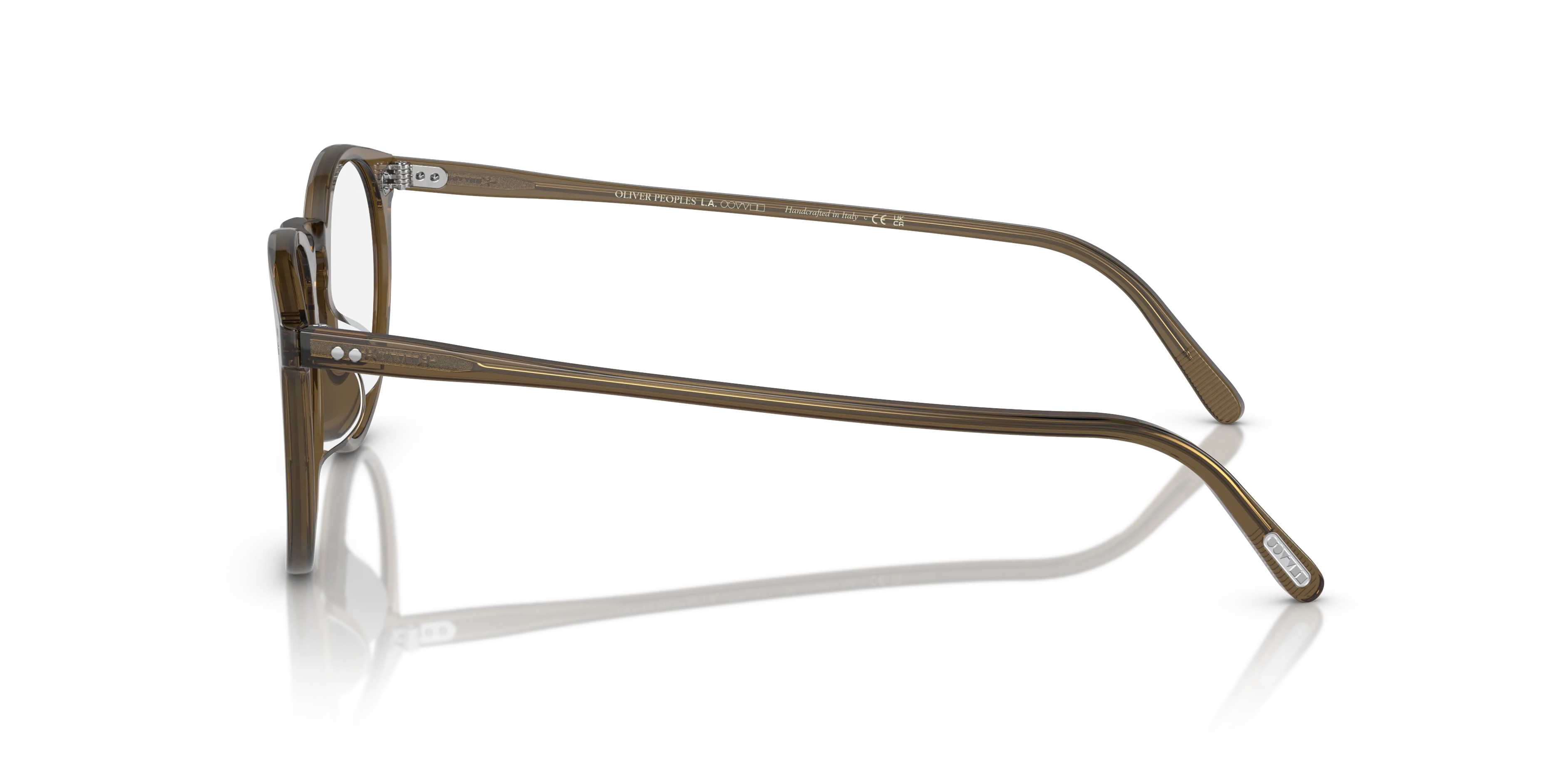 Oliver Peoples OV5183 O'MALLEY 1784 Montature da vista Acetato Marrone Trasparente Pantos Normale - immagine 4
