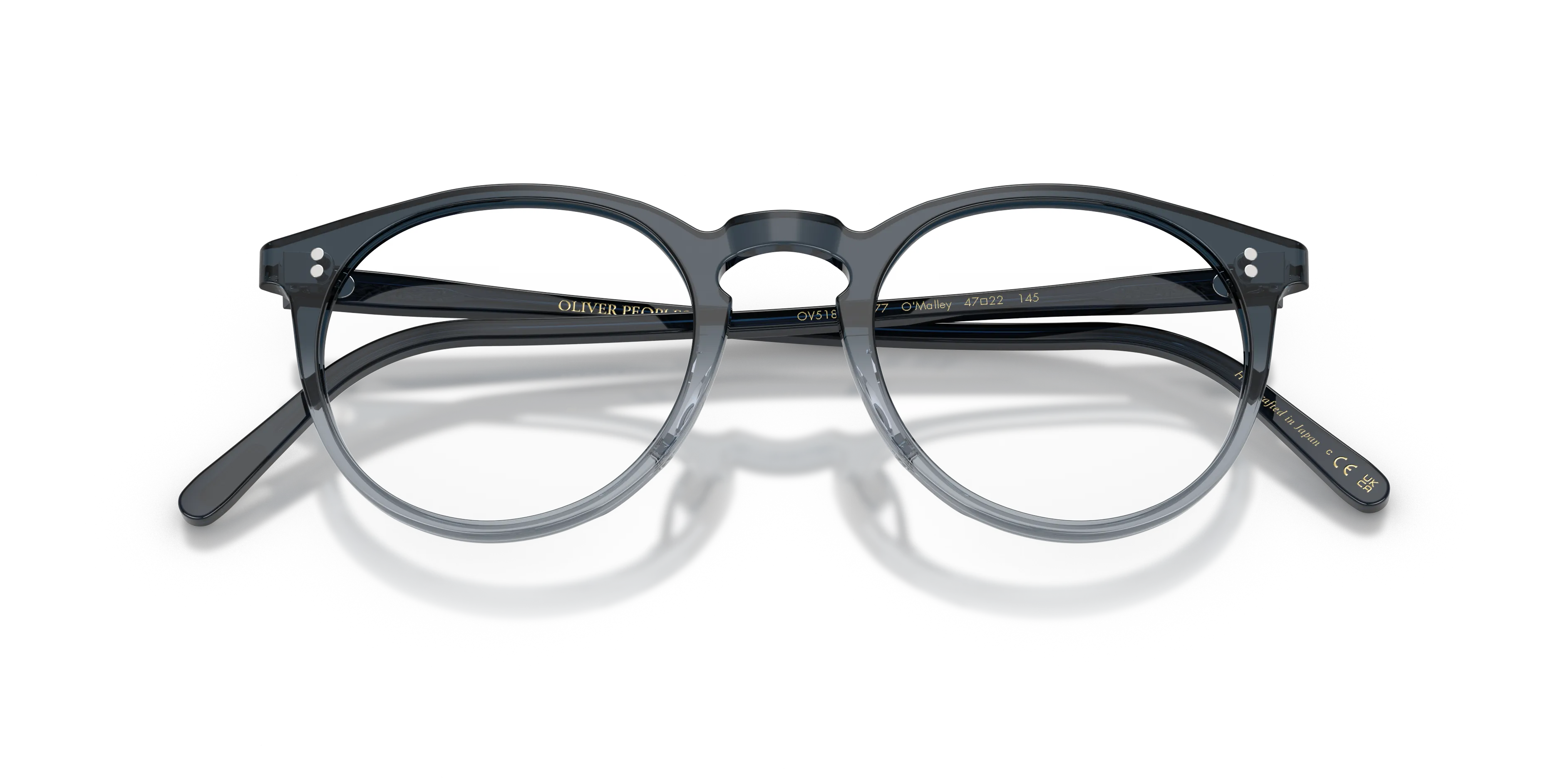 Oliver Peoples OV5183 O'MALLEY 1777 Montature da vista Acetato Blu Trasparente Pantos Normale - immagine 2