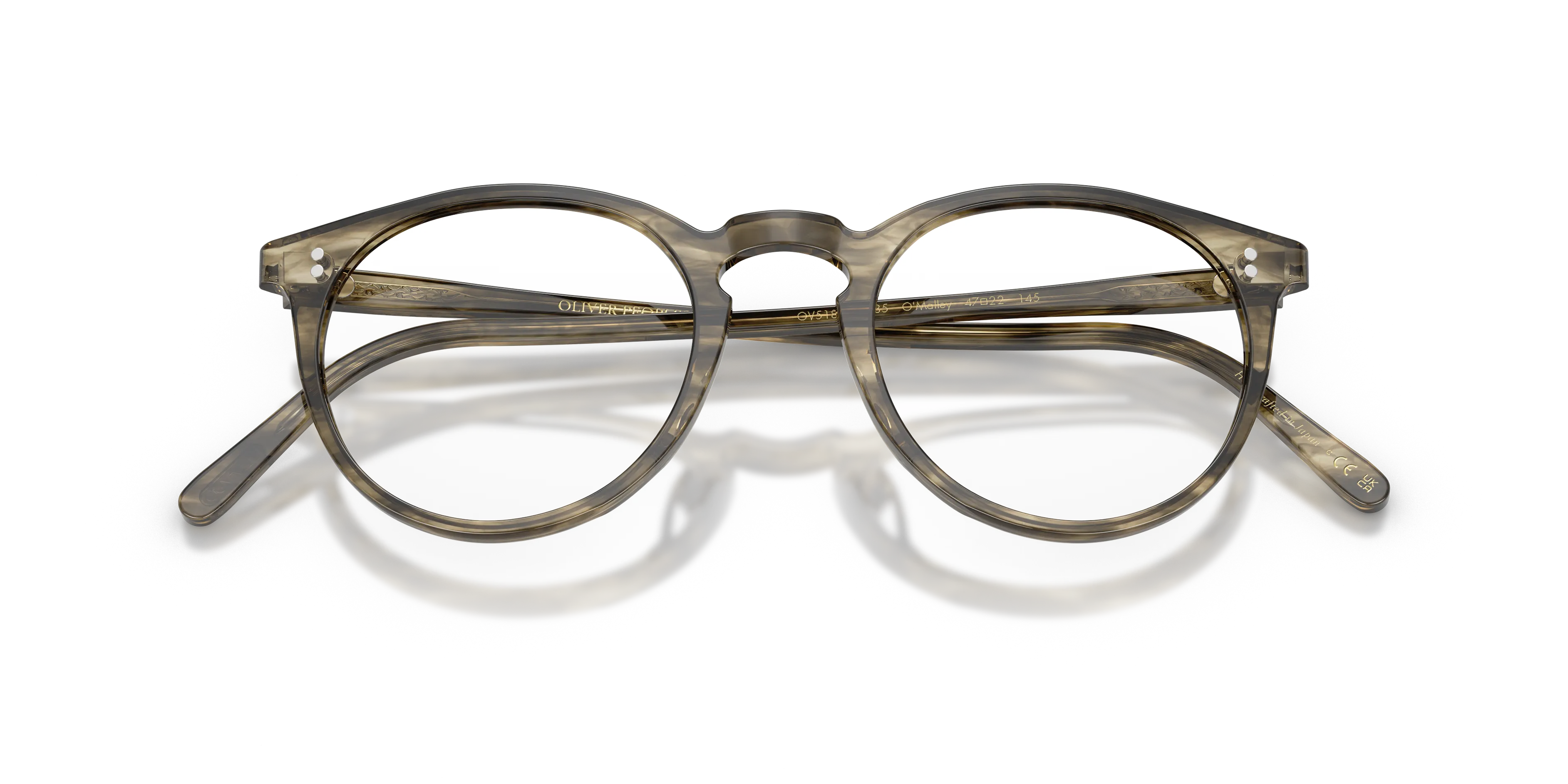 Oliver Peoples OV5183 O'MALLEY 1735 Montature da vista Acetato Verde Trasparente Pantos Normale - immagine 2
