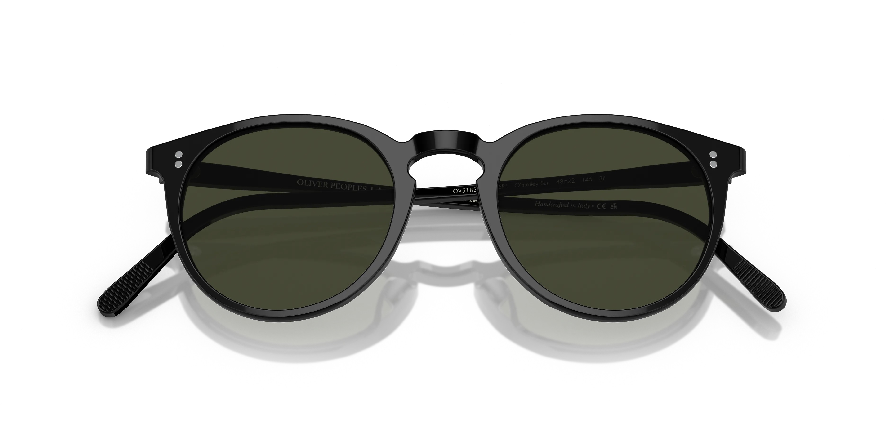 Oliver Peoples OV5183S O'MALLEY SUN 1005P1 Occhiali da sole Acetato Nero Grigio Pantos Polarizzata - immagine 2