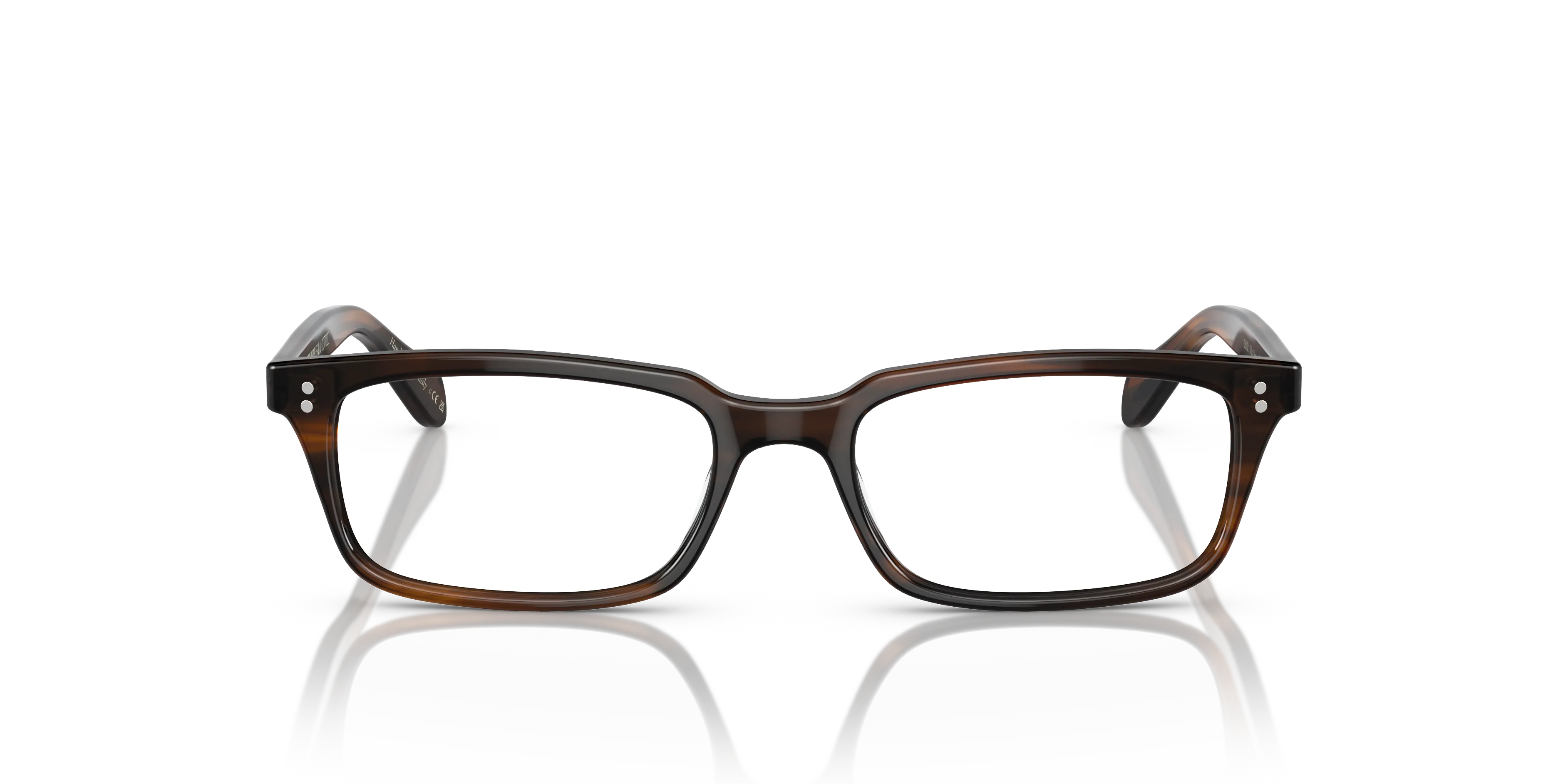 Oliver Peoples OV5102 DENISON 1724 Montature da vista Acetato Marrone Trasparente Squadrata Normale - immagine 3