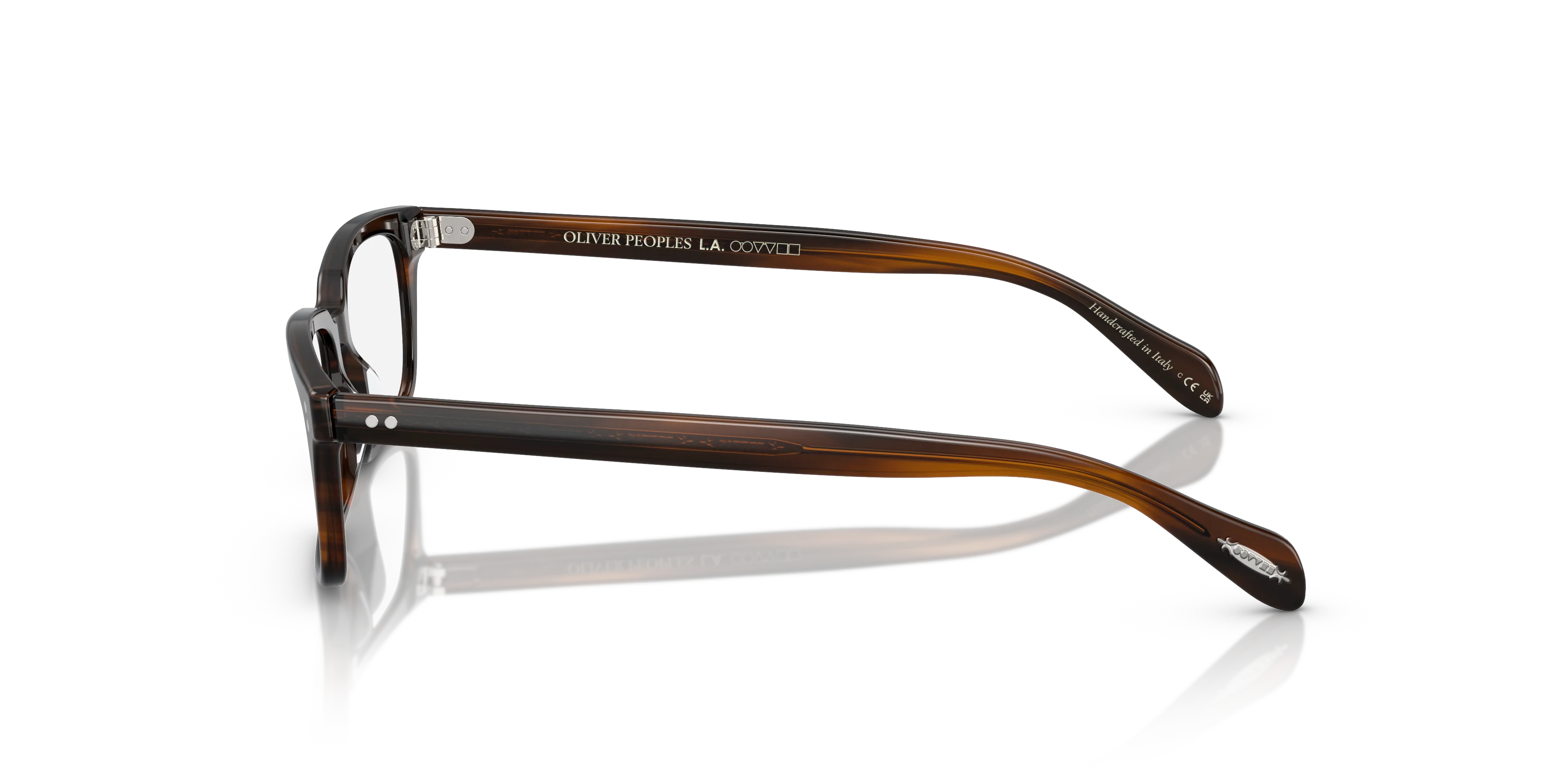 Oliver Peoples OV5102 DENISON 1724 Montature da vista Acetato Marrone Trasparente Squadrata Normale - immagine 4