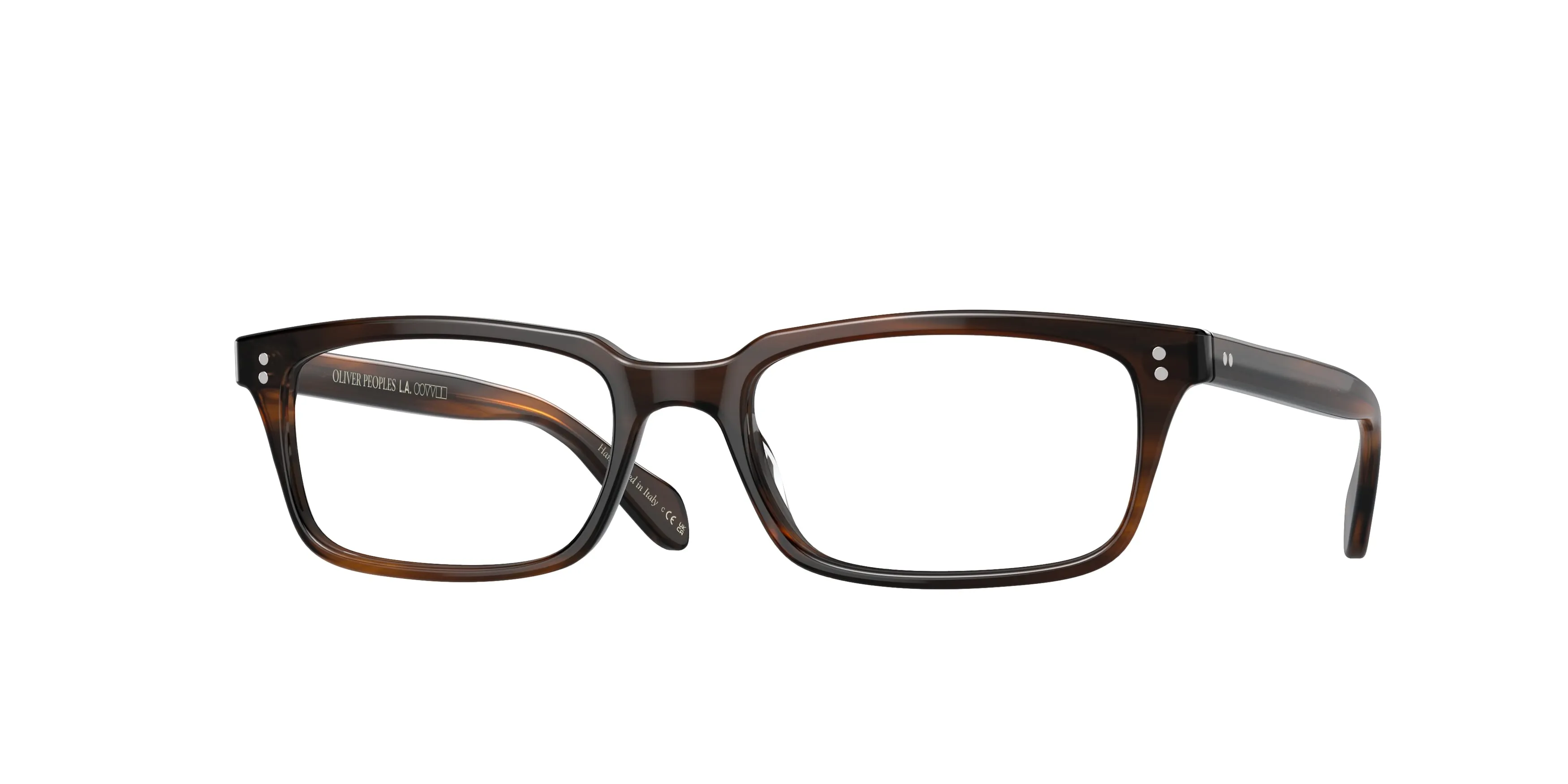 Oliver Peoples OV5102 DENISON 1724 Montature da vista Acetato Marrone Trasparente Squadrata Normale - immagine 1