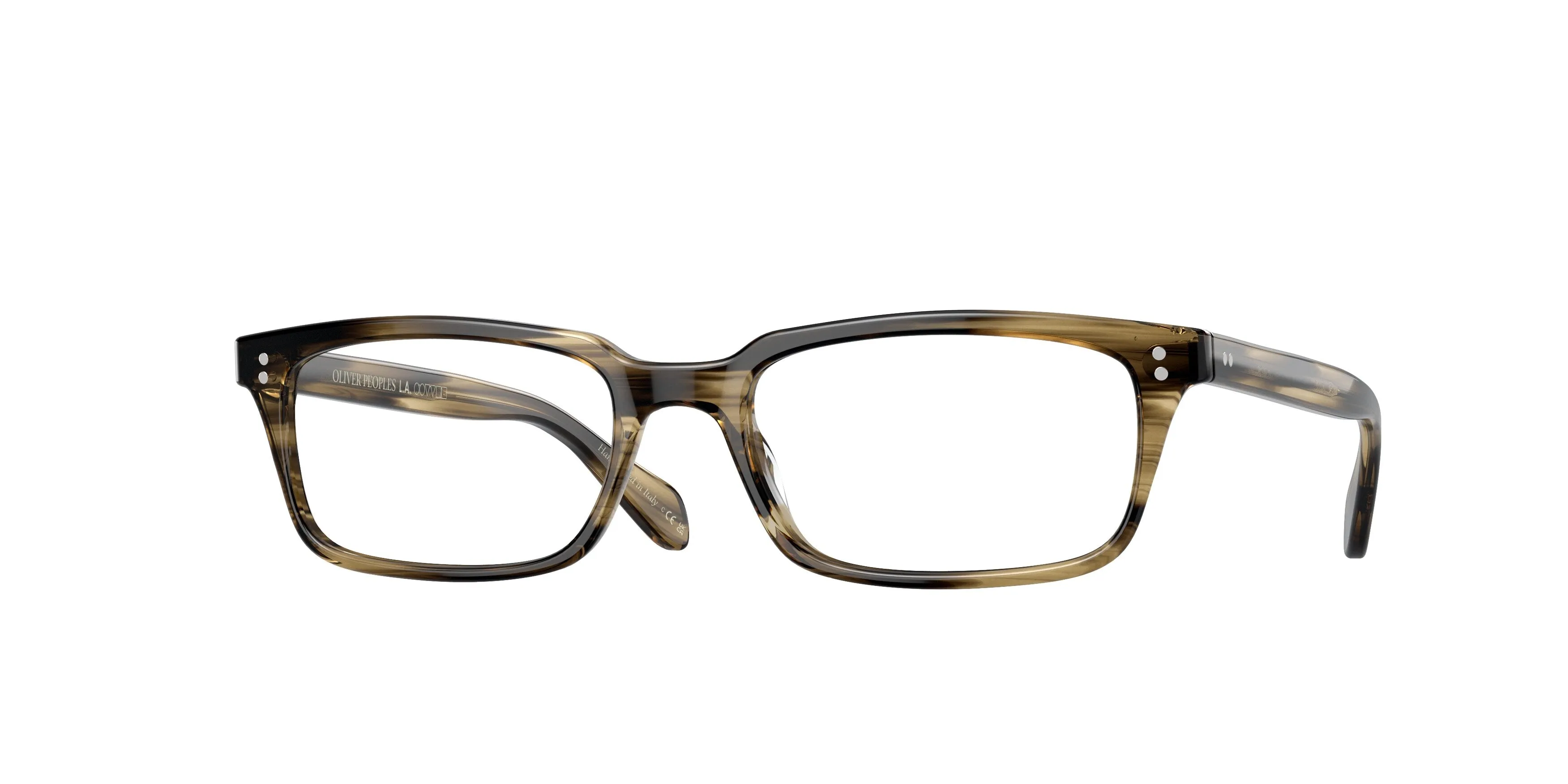 Oliver Peoples OV5102 DENISON 1719 Montature da vista Acetato Verde Trasparente Squadrata Normale - immagine 1
