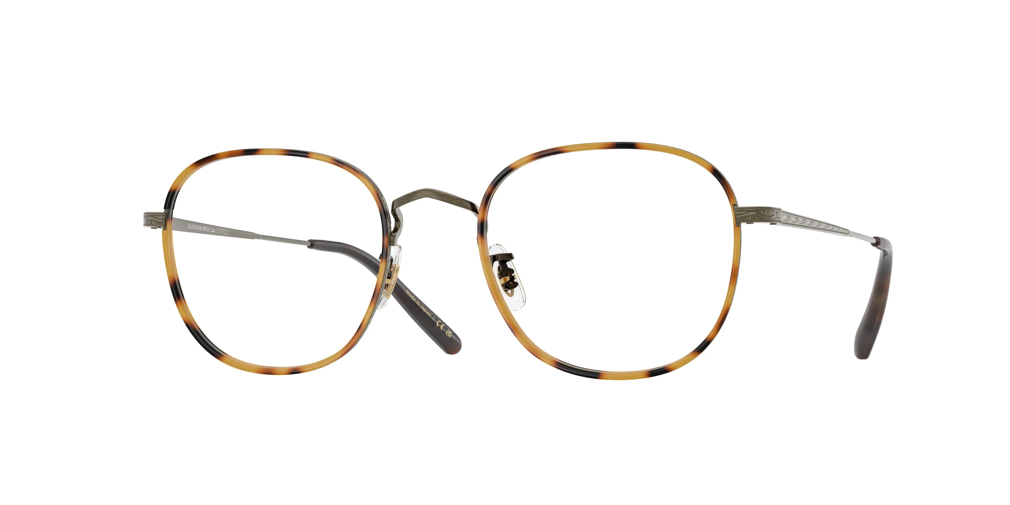 Oliver Peoples OV1375T MEHR 5284 Montature da vista Titanio Oro Trasparente Pantos Normale - immagine 1