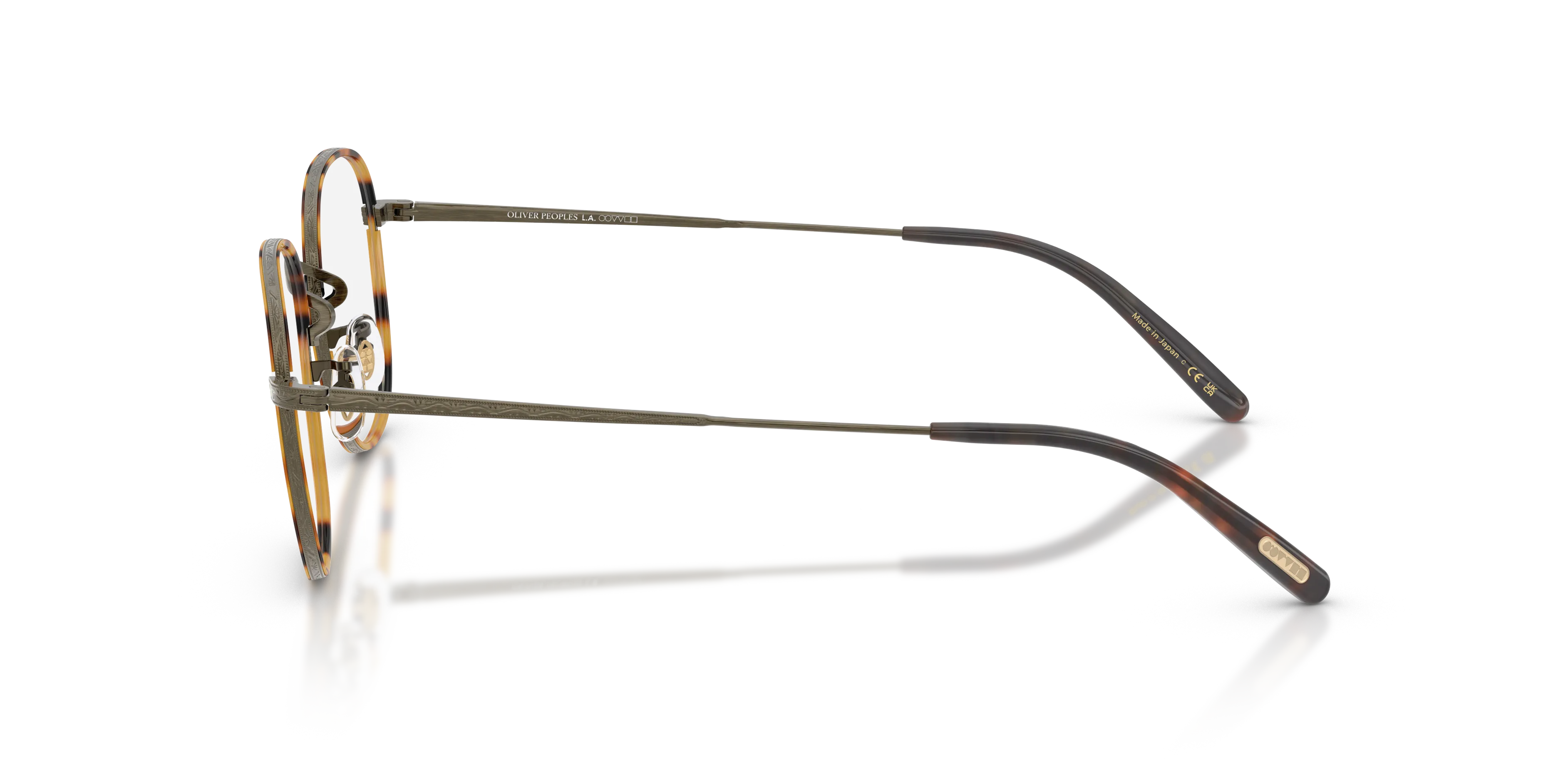 Oliver Peoples OV1375T MEHR 5284 Montature da vista Titanio Oro Trasparente Pantos Normale - immagine 4