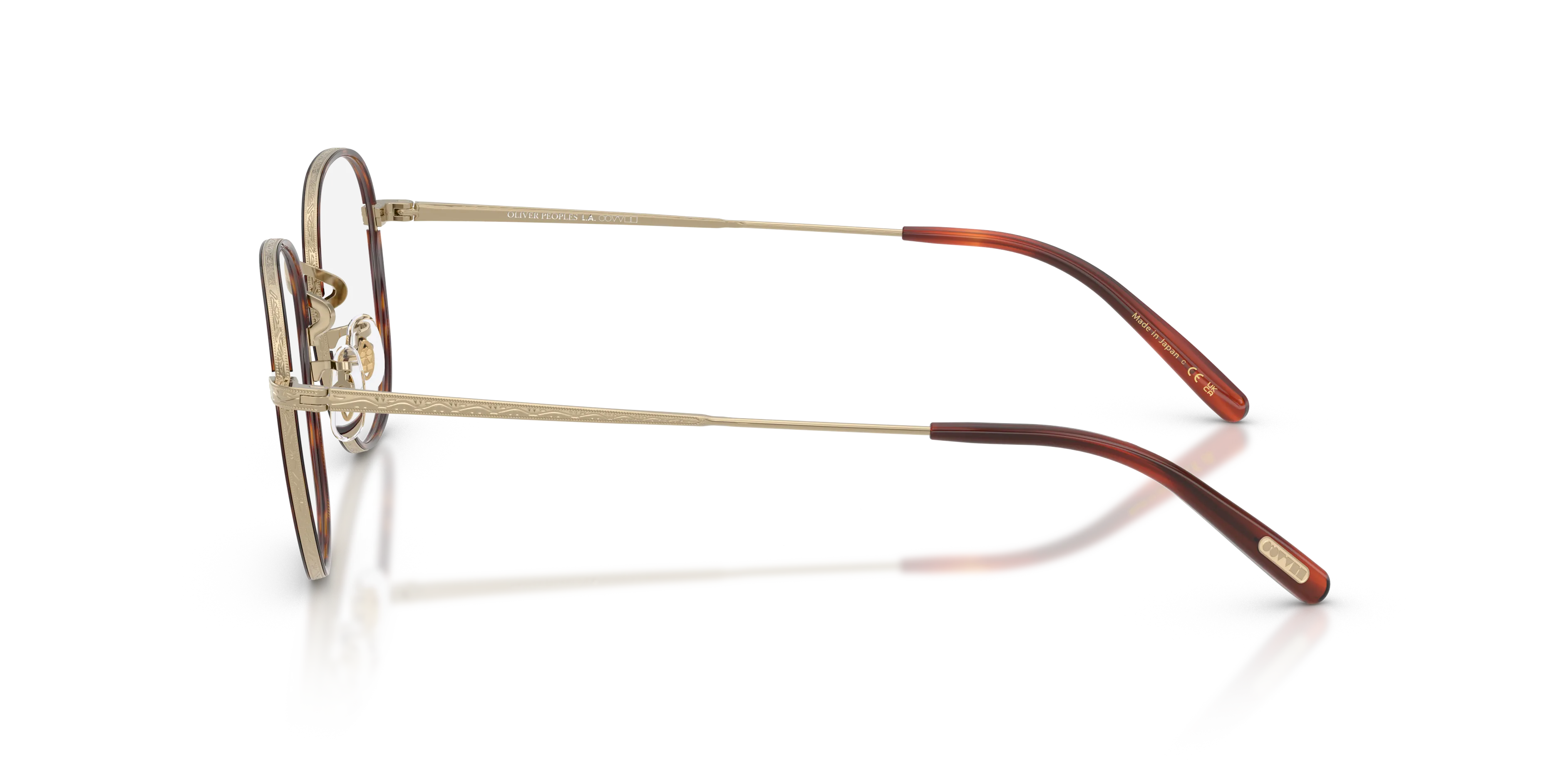 Oliver Peoples OV1375T MEHR 5035 Montature da vista Titanio Oro Trasparente Pantos Normale - immagine 4
