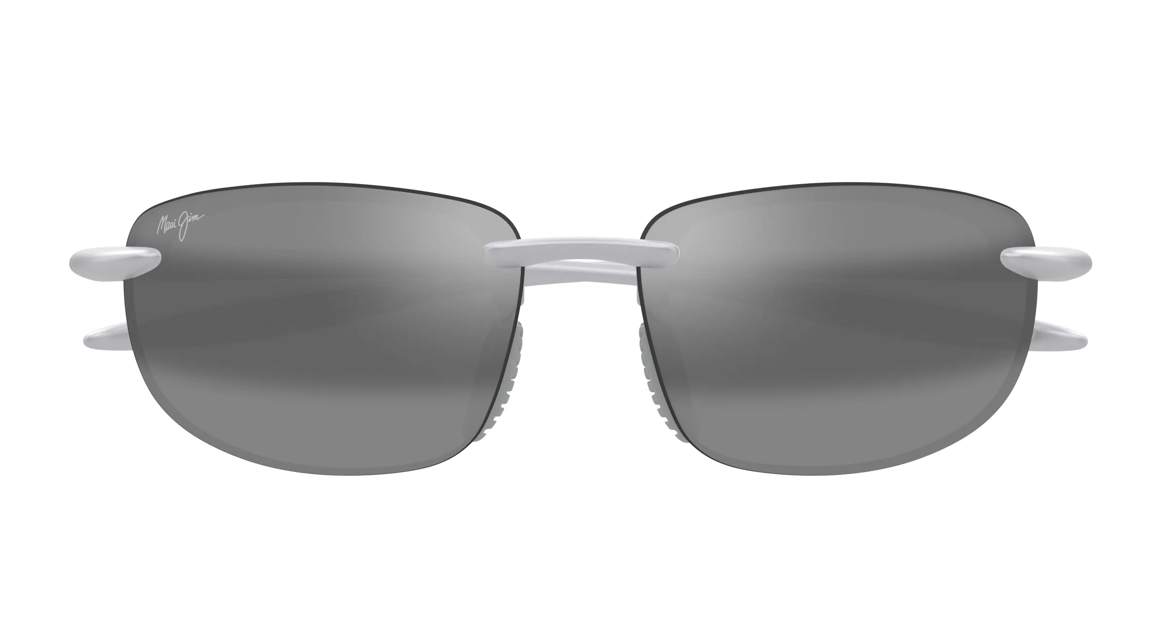 Maui Jim MJ0676S 002 Occhiali da sole Iniettato Argento Grigio Squadrata - immagine 2