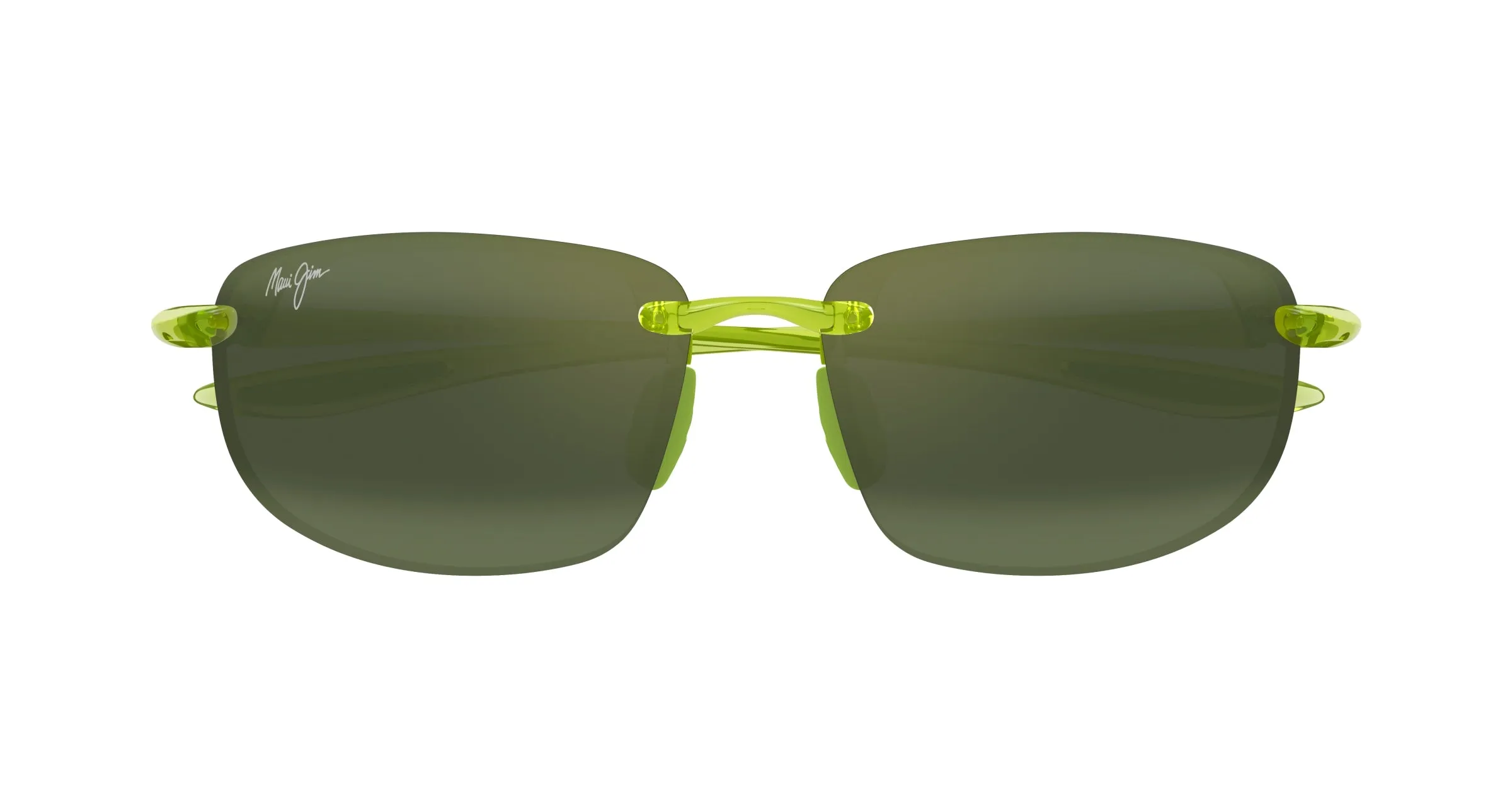 Maui Jim MJ0407S 008 Occhiali da sole Iniettato Verde Verde Squadrata - immagine 2