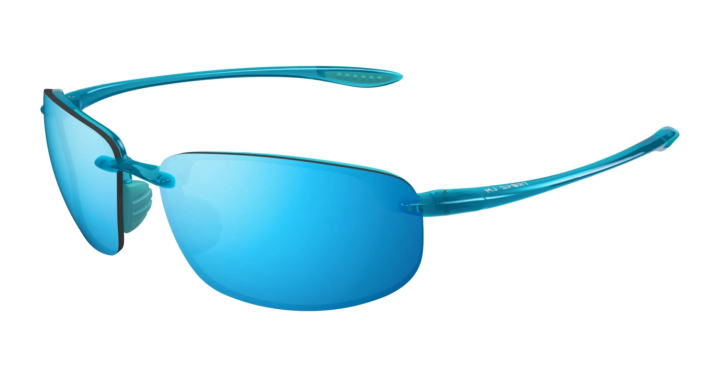 Maui Jim MJ0407S 007 Occhiali da sole Iniettato Blu Blu Squadrata - immagine 1