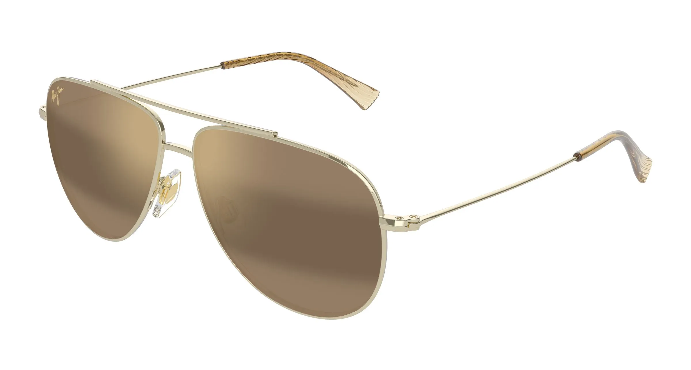 Maui Jim MJ0589S 003 Occhiali da sole Metallo Oro Bronzo Pilot - immagine 1