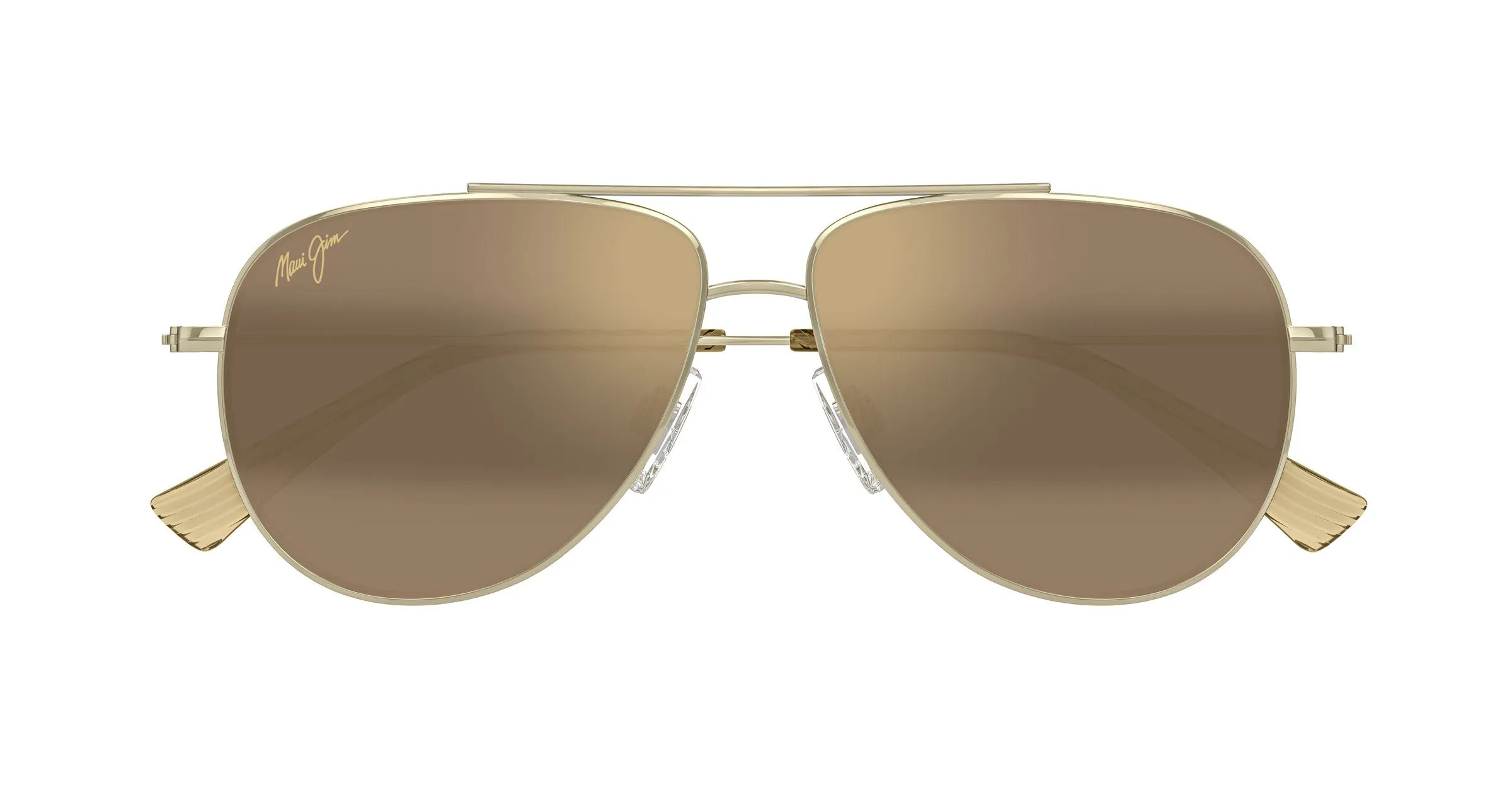 Maui Jim MJ0589S 003 Occhiali da sole Metallo Oro Bronzo Pilot - immagine 2