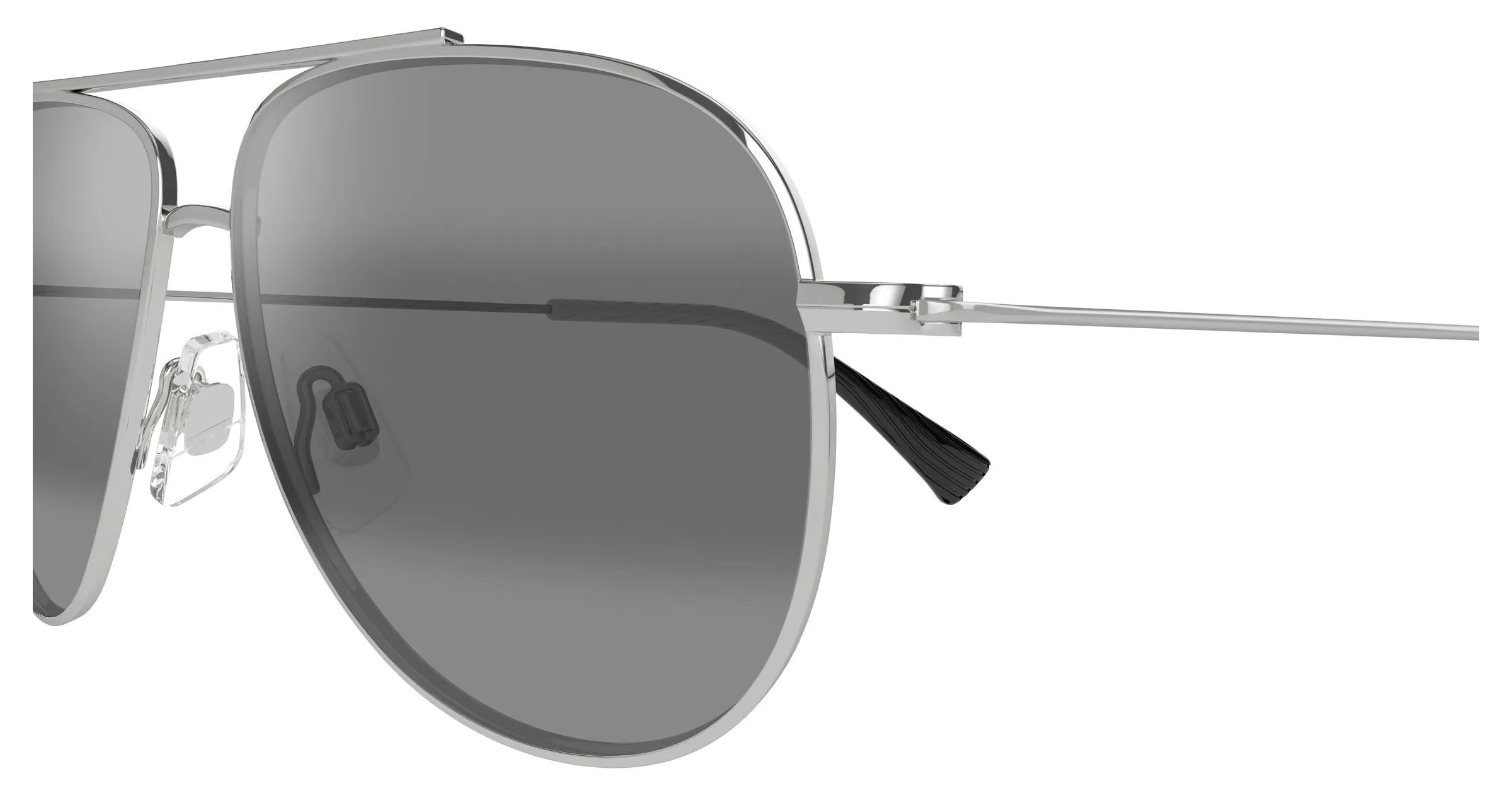 Maui Jim MJ0589S 001 Occhiali da sole Metallo Argento Grigio Pilot - immagine 3