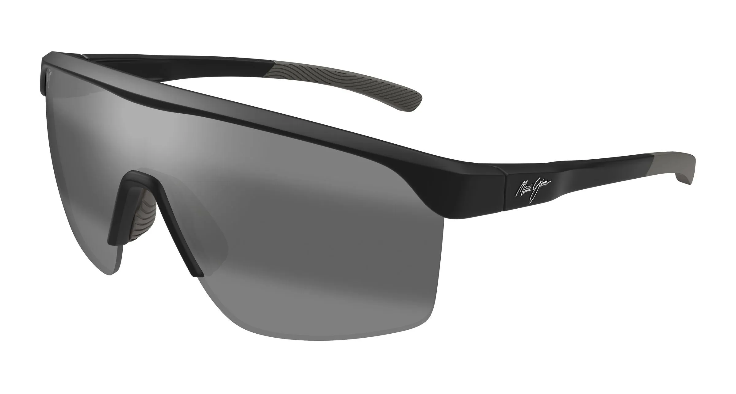 Maui Jim MJ0595S 001 Occhiali da sole Bio-iniettato Nero Grigio Geometrica - immagine 1