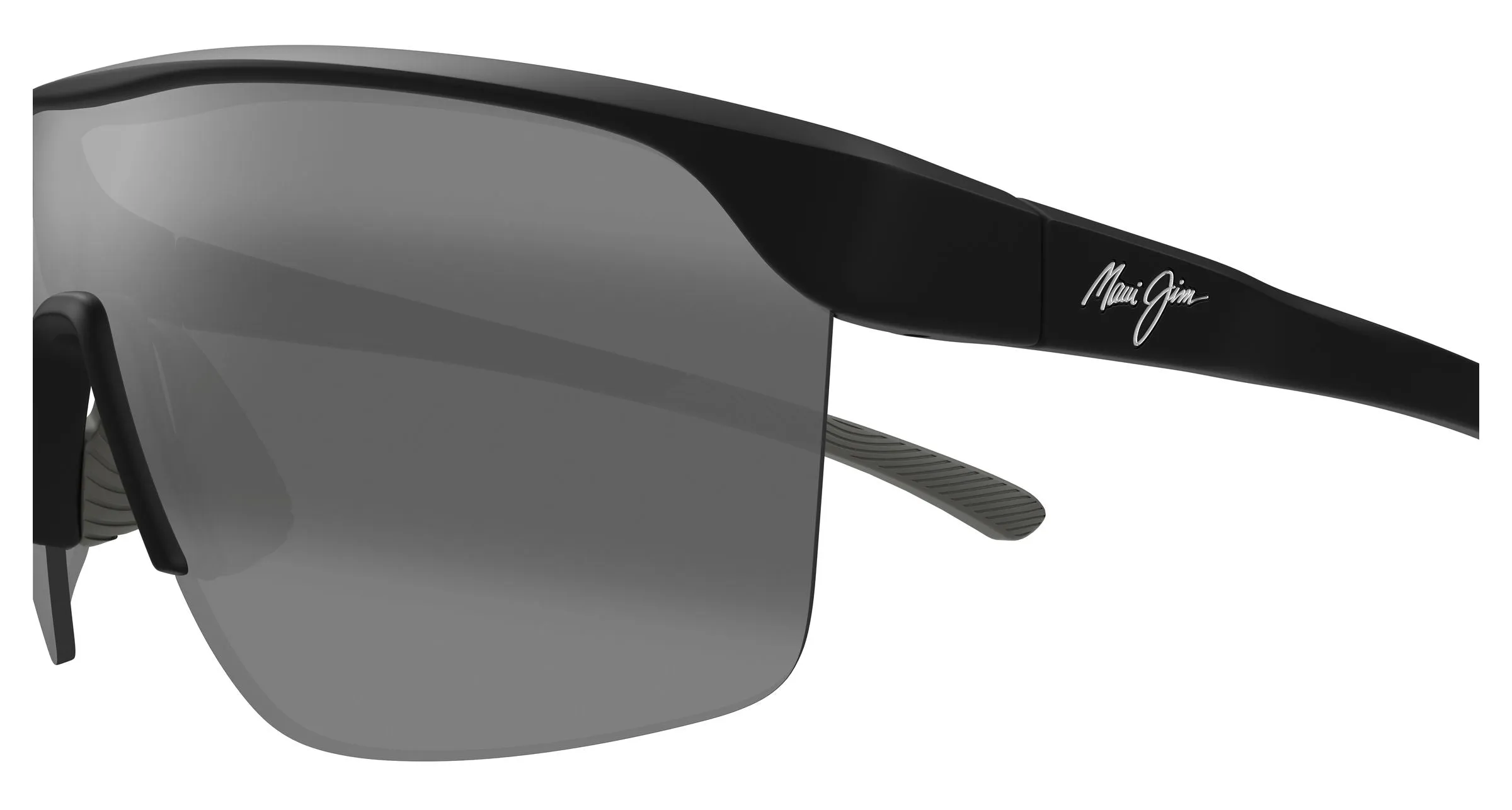 Maui Jim MJ0595S 001 Occhiali da sole Bio-iniettato Nero Grigio Geometrica - immagine 3