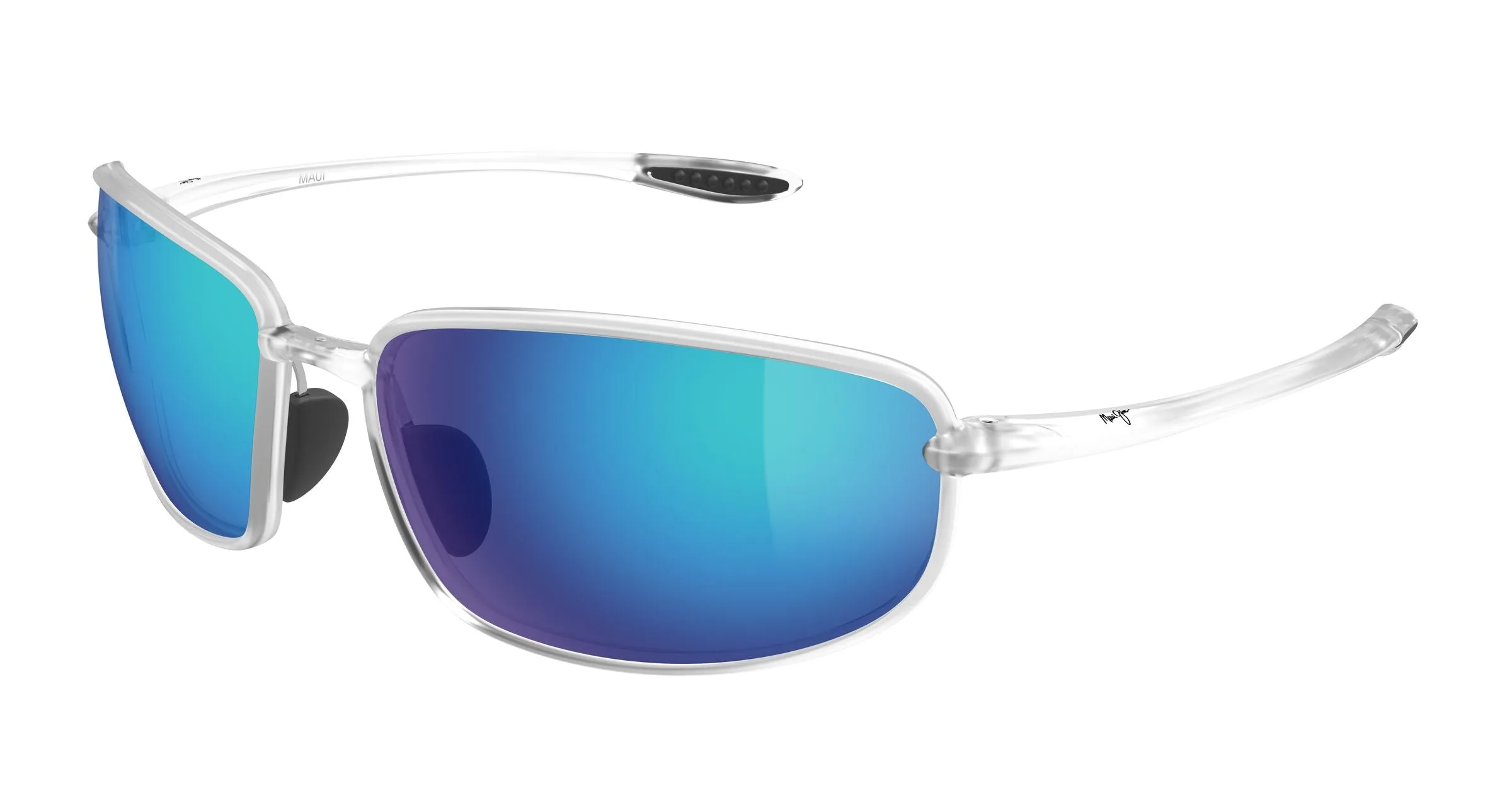 Maui Jim MJ0370S 003 Occhiali da sole Bio-iniettato Cristallo Blu Squadrata - immagine 1