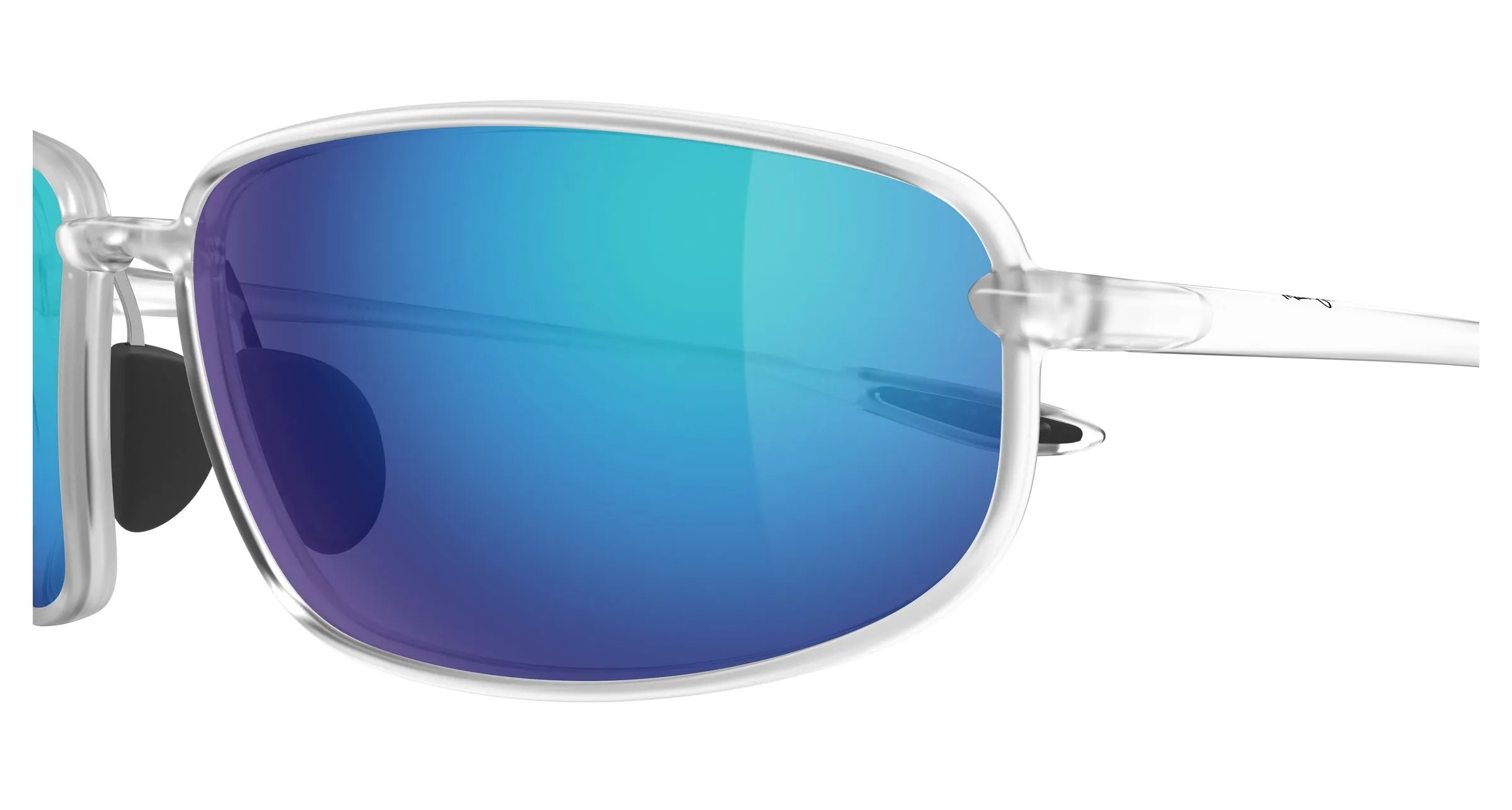 Maui Jim MJ0370S 003 Occhiali da sole Bio-iniettato Cristallo Blu Squadrata - immagine 3