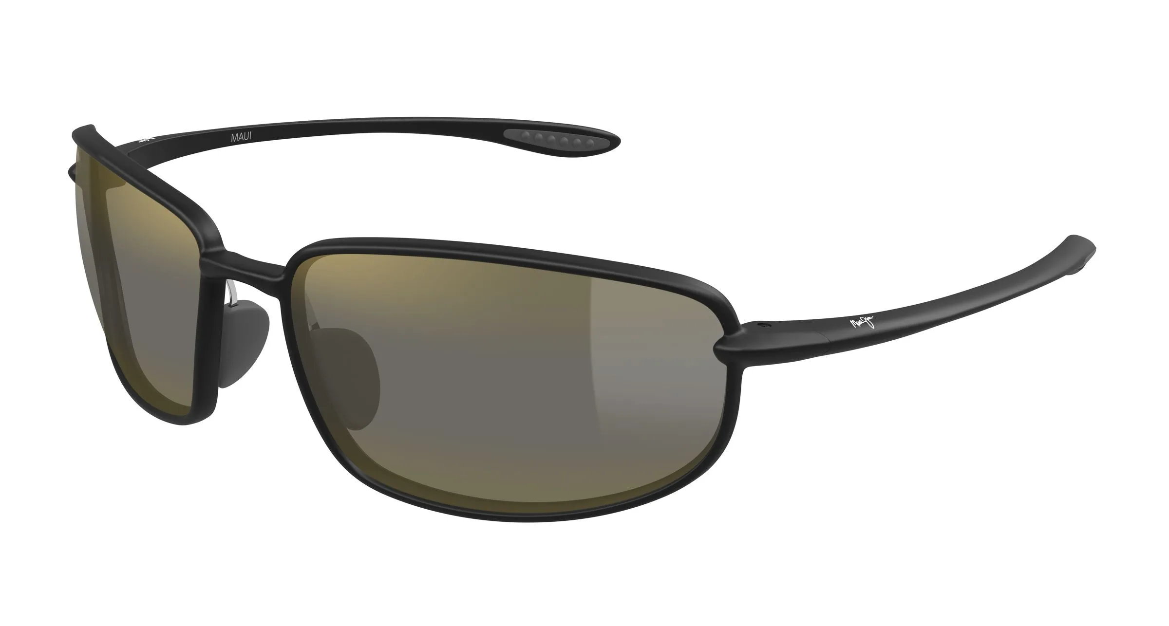 Maui Jim MJ0370S 002 Occhiali da sole Bio-iniettato Nero Bronzo Squadrata - immagine 1