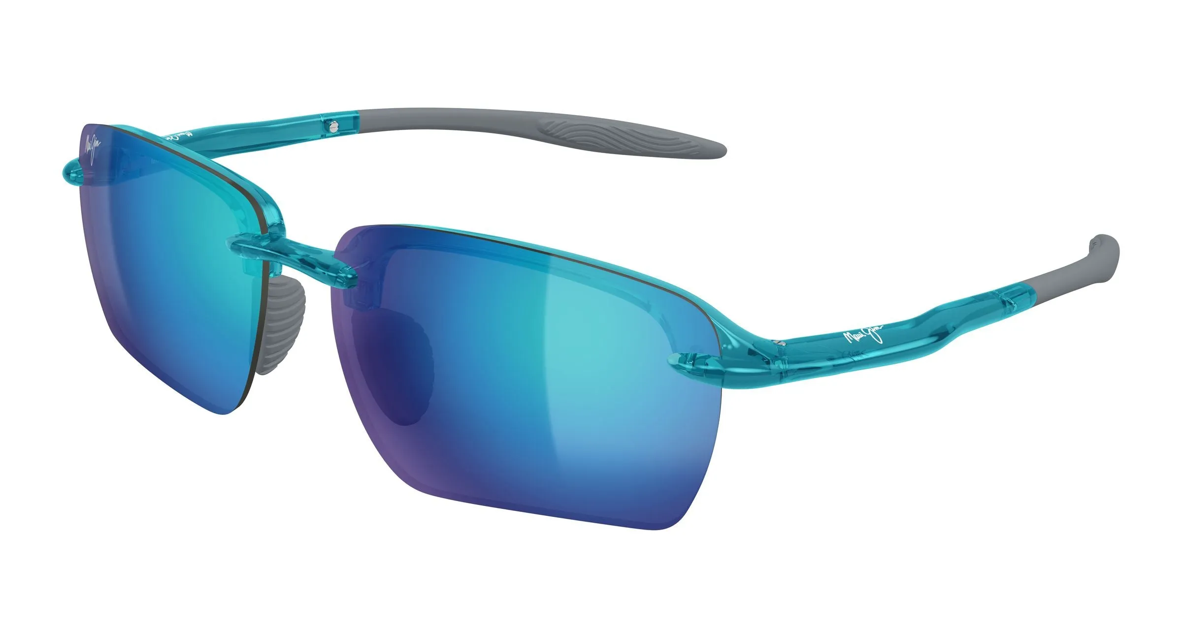Maui Jim MJ0337SA 013 Occhiali da sole Bio-iniettato Blu Blu Geometrica - immagine 1