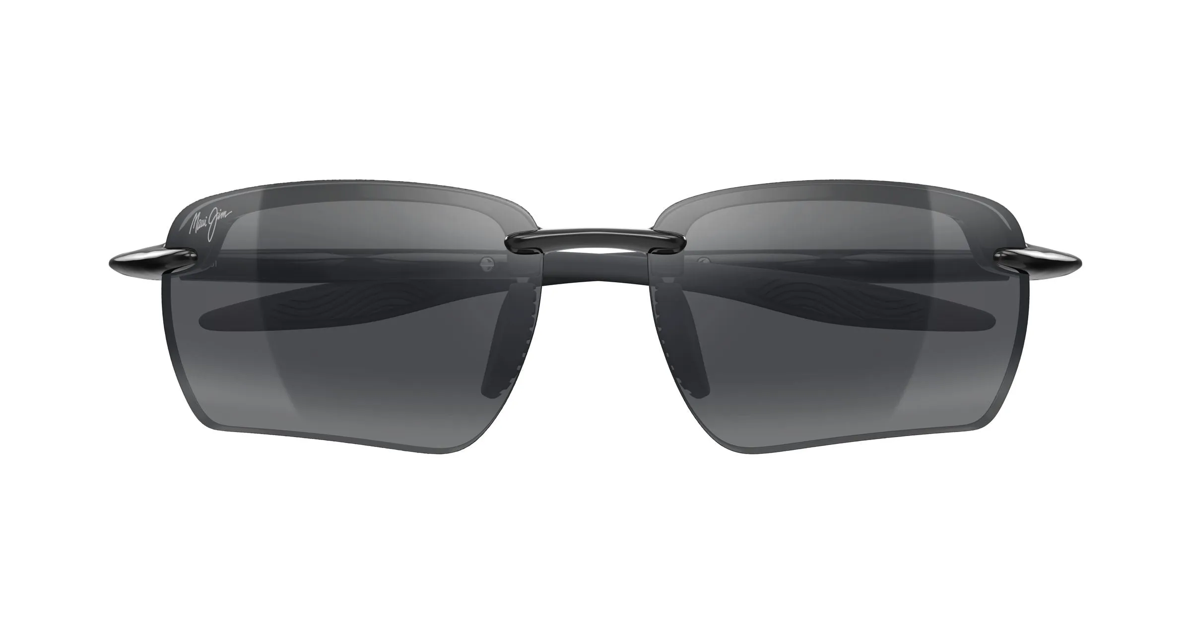Maui Jim MJ0336S 014 Occhiali da sole Bio-iniettato Nero Grigio Geometrica - immagine 2