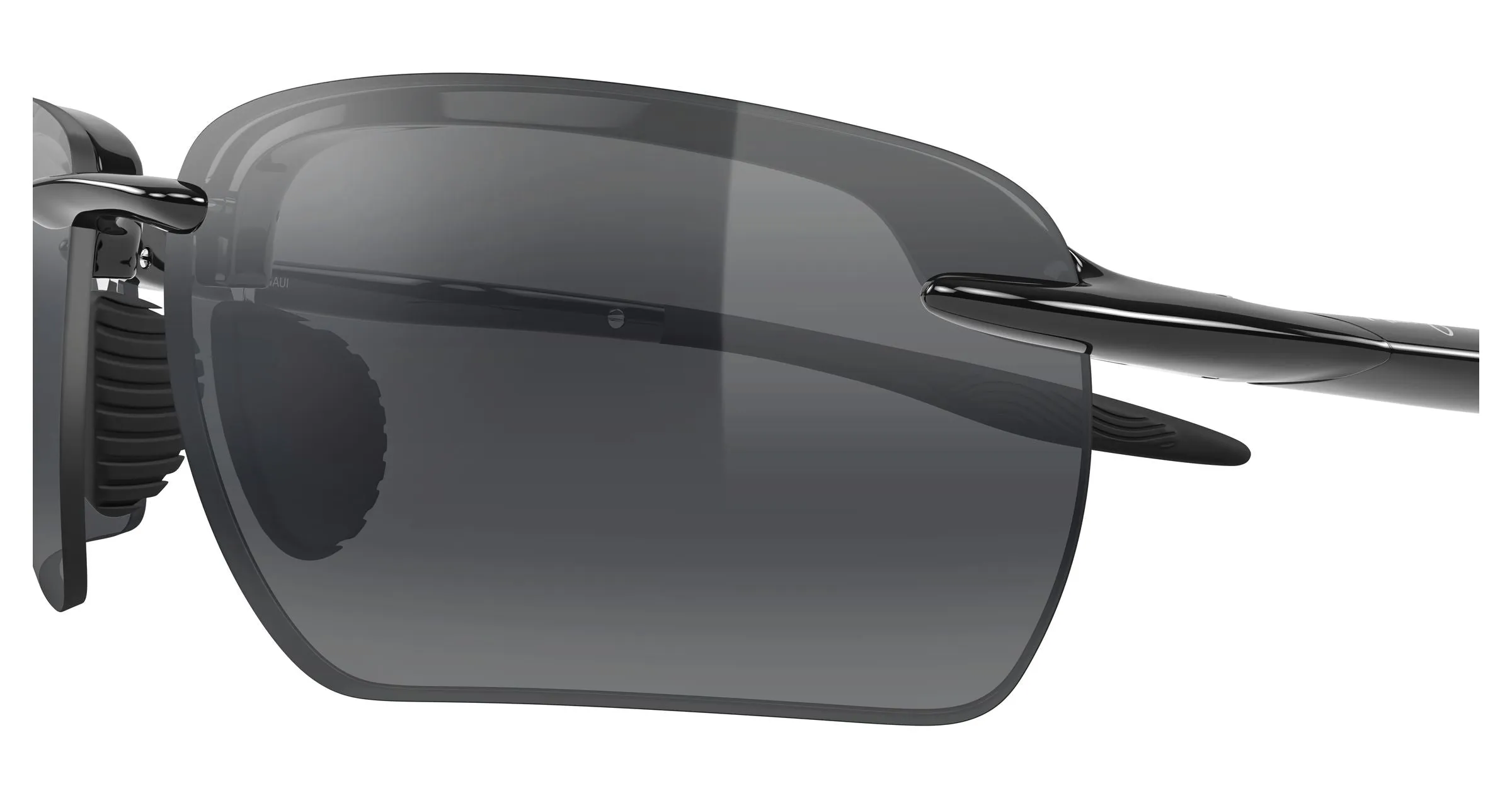 Maui Jim MJ0336S 014 Occhiali da sole Bio-iniettato Nero Grigio Geometrica - immagine 3