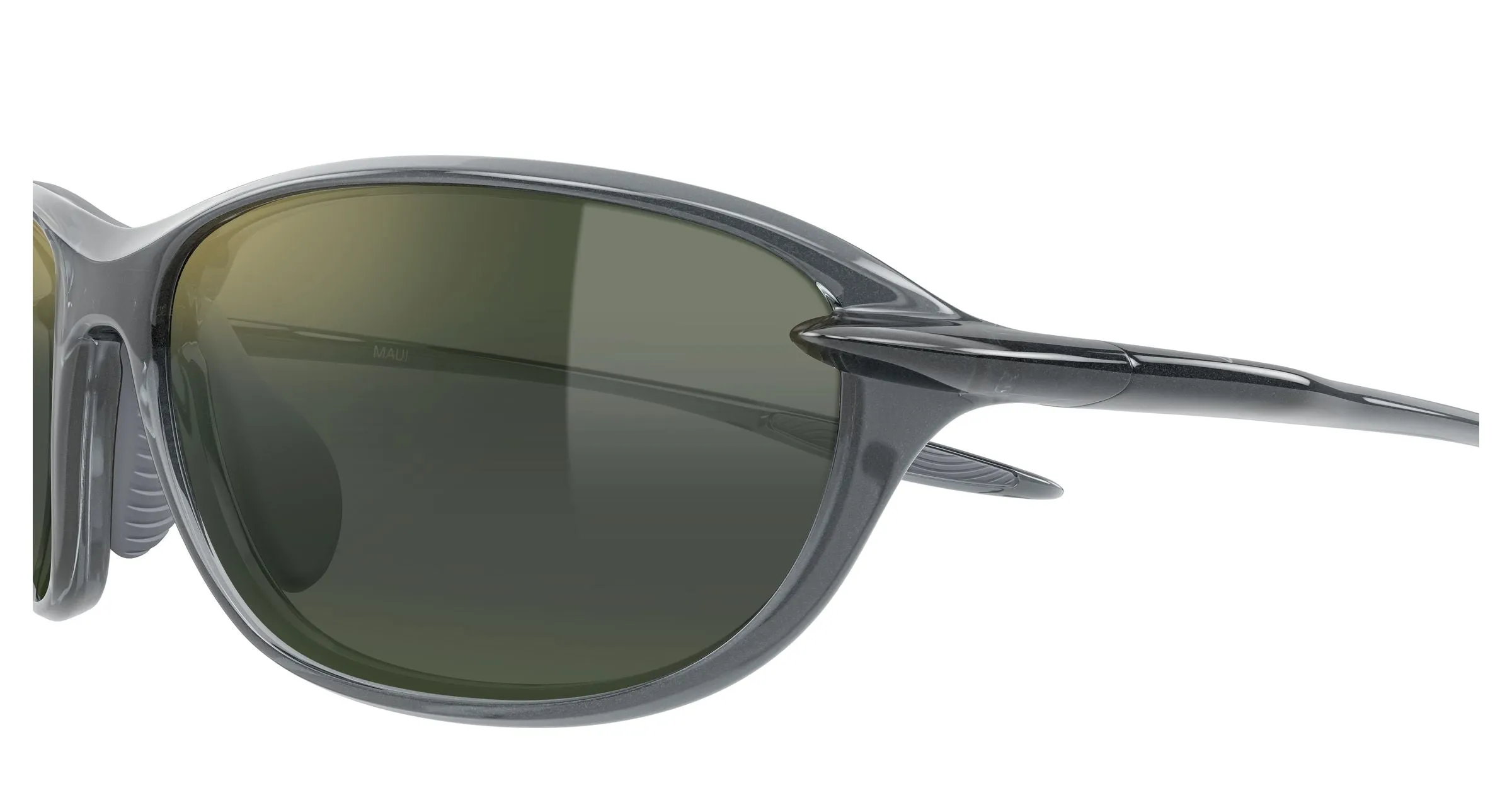 Maui Jim MJ0339S 004 Occhiali da sole Bio-iniettato Grigio Verde Rotonda - immagine 3