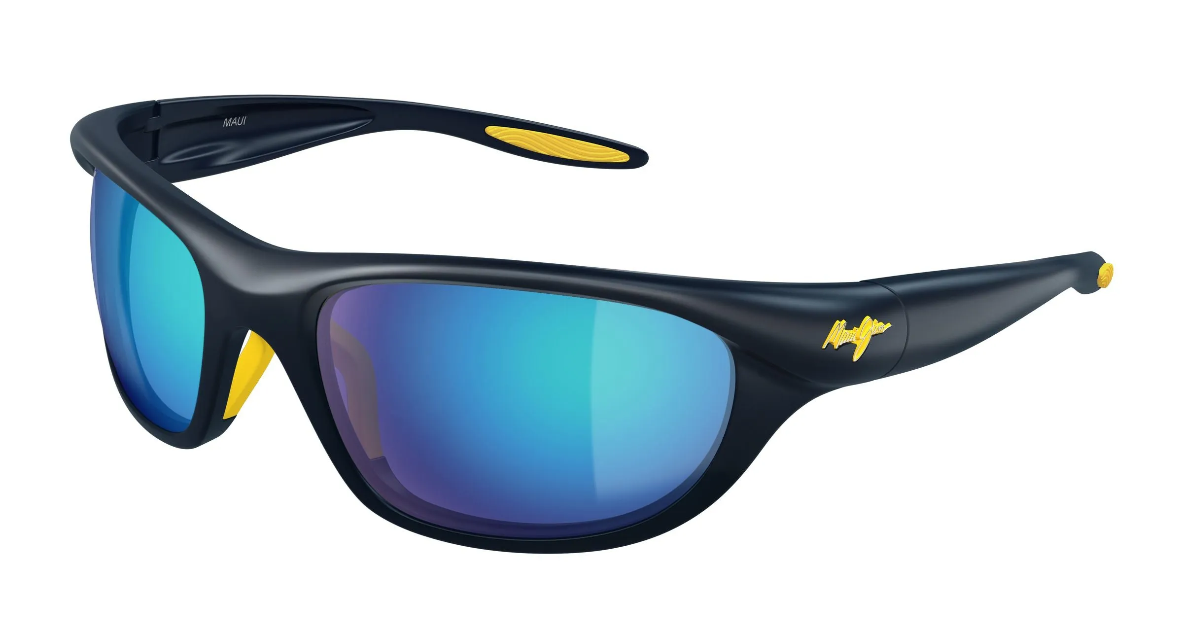 Maui Jim MJ0349S 003 Occhiali da sole Bio-iniettato Blu Blu Squadrata - immagine 1