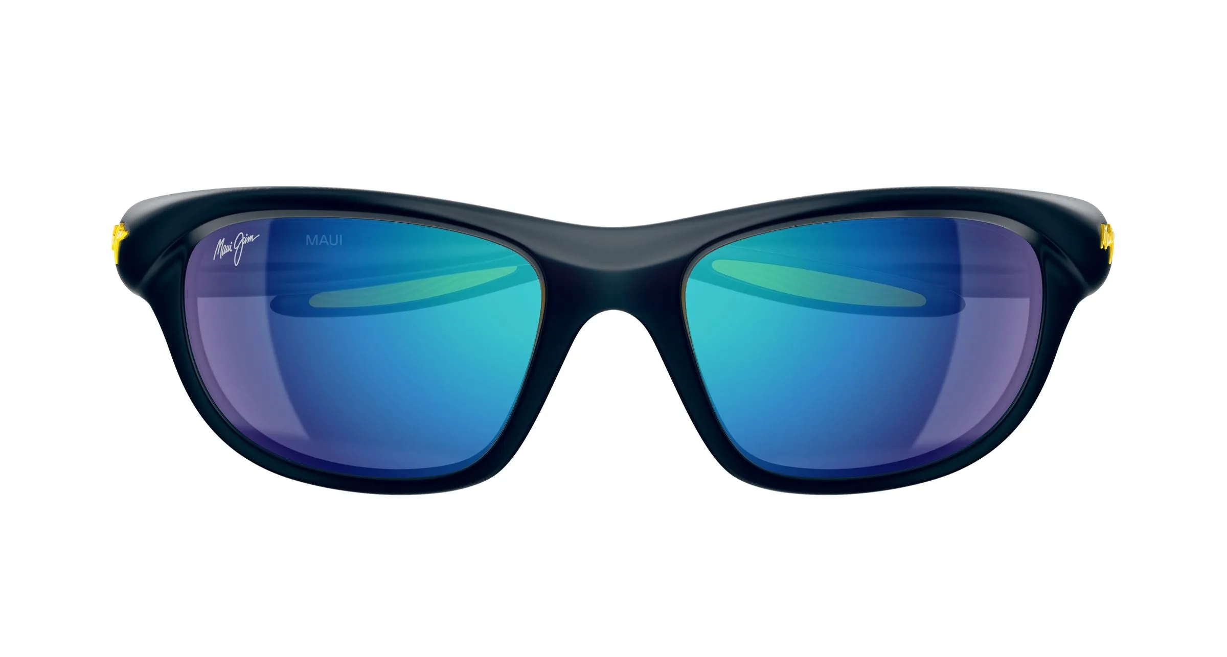 Maui Jim MJ0349S 003 Occhiali da sole Bio-iniettato Blu Blu Squadrata - immagine 2
