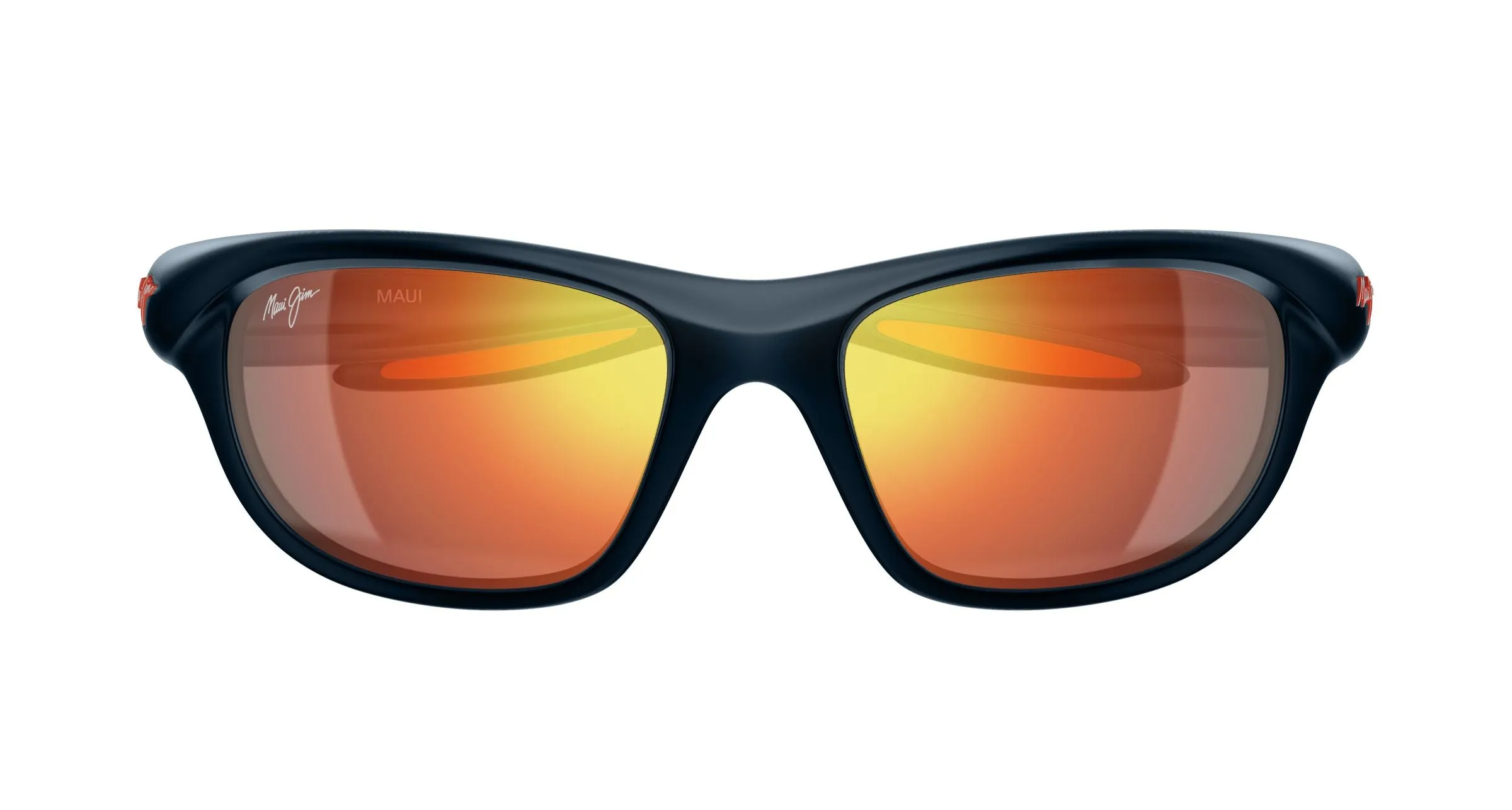 Maui Jim MJ0349S 002 Occhiali da sole Bio-iniettato Blu Rosso Squadrata - immagine 2