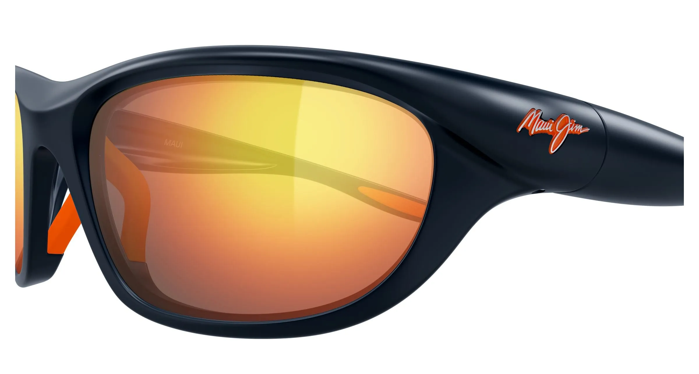 Maui Jim MJ0349S 002 Occhiali da sole Bio-iniettato Blu Rosso Squadrata - immagine 3