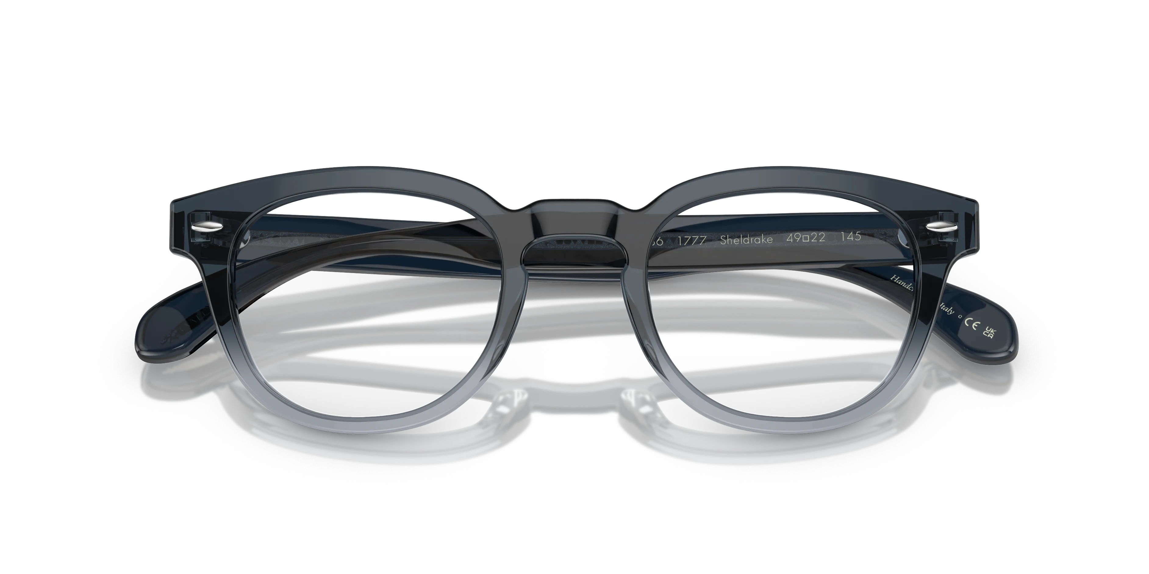 Oliver Peoples OV5036 SHELDRAKE 1777 Montature da vista Acetato Blu Trasparente Pantos Normale - immagine 2