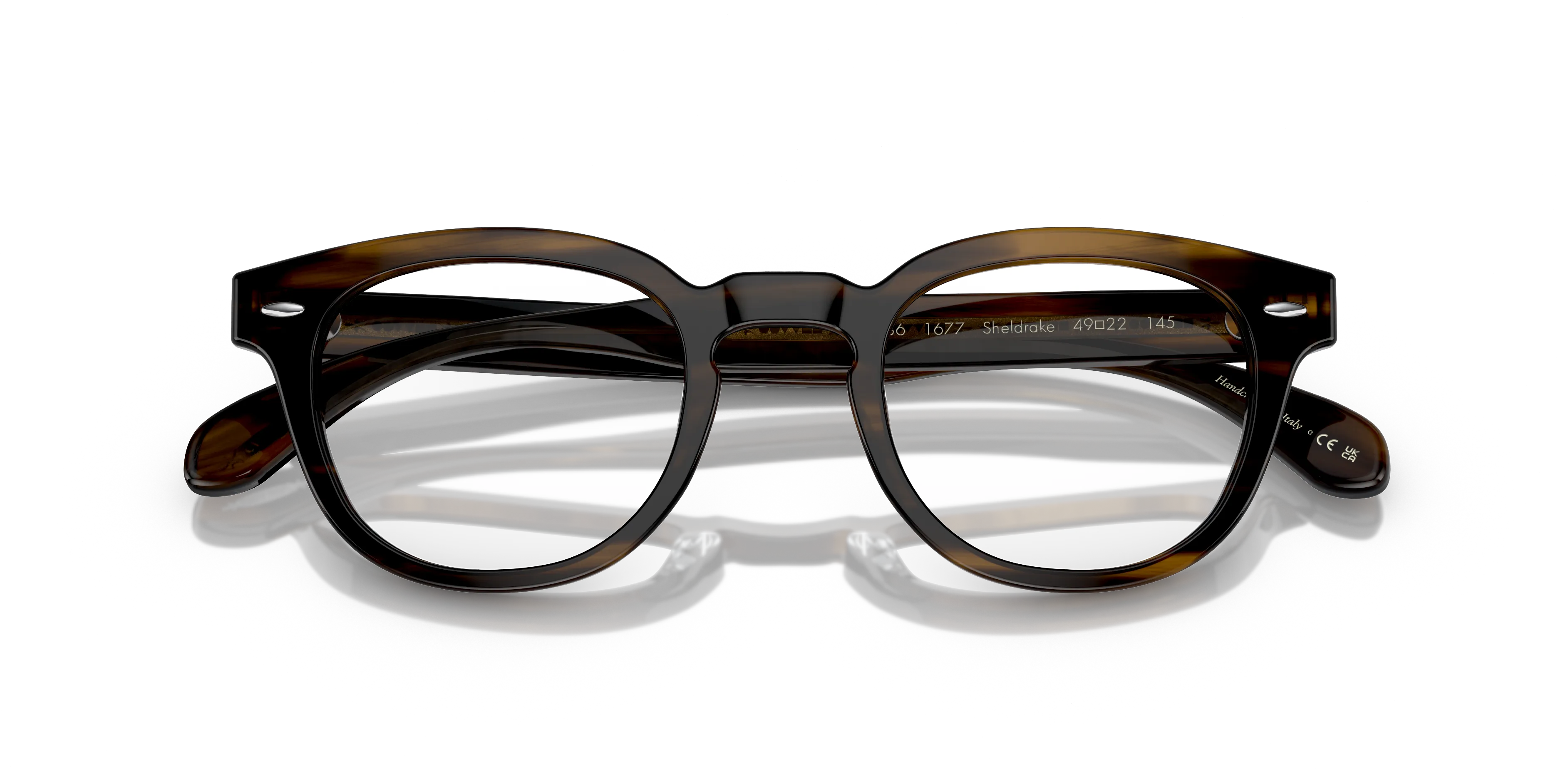 Oliver Peoples OV5036 SHELDRAKE 1677 Montature da vista Acetato Marrone Trasparente Pantos Normale - immagine 2