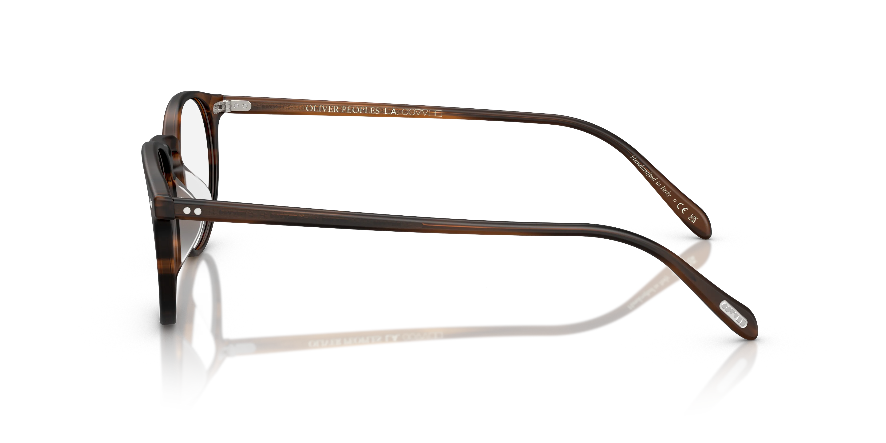 Oliver Peoples OV5004 RILEY-R 1795 Montature da vista Acetato Marrone Trasparente Pantos Normale - immagine 4