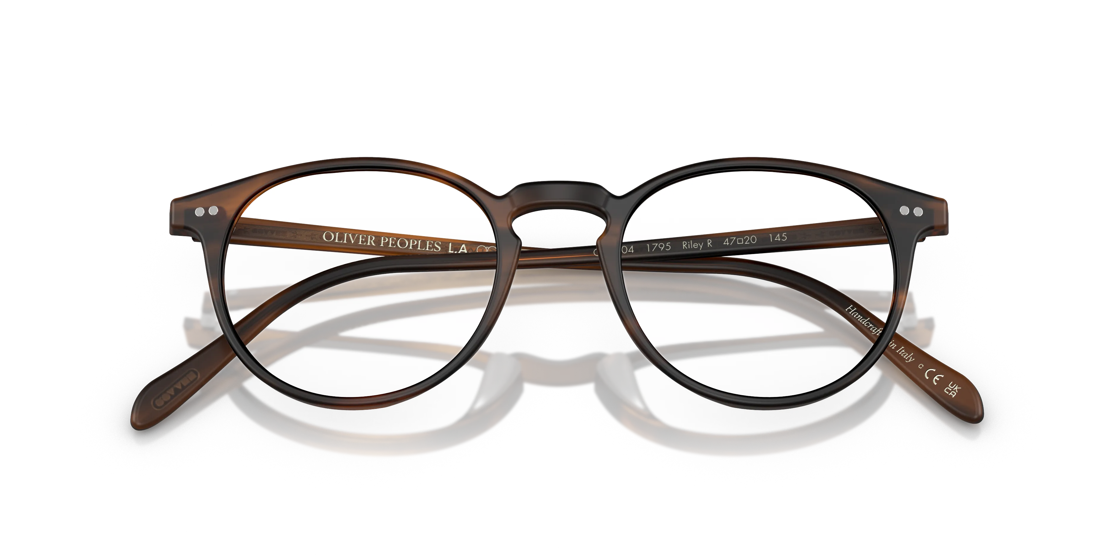 Oliver Peoples OV5004 RILEY-R 1795 Montature da vista Acetato Marrone Trasparente Pantos Normale - immagine 2