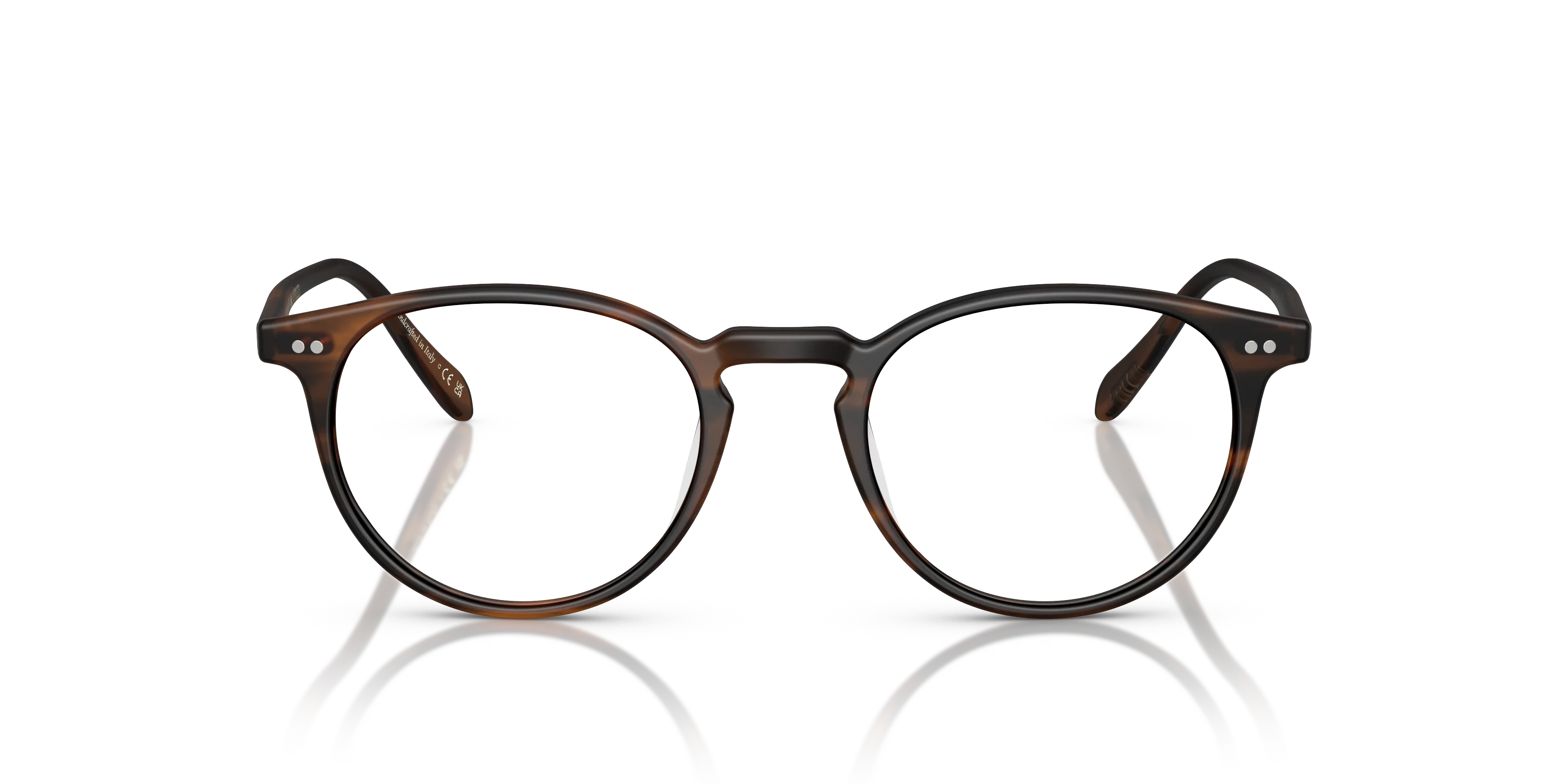 Oliver Peoples OV5004 RILEY-R 1795 Montature da vista Acetato Marrone Trasparente Pantos Normale - immagine 3