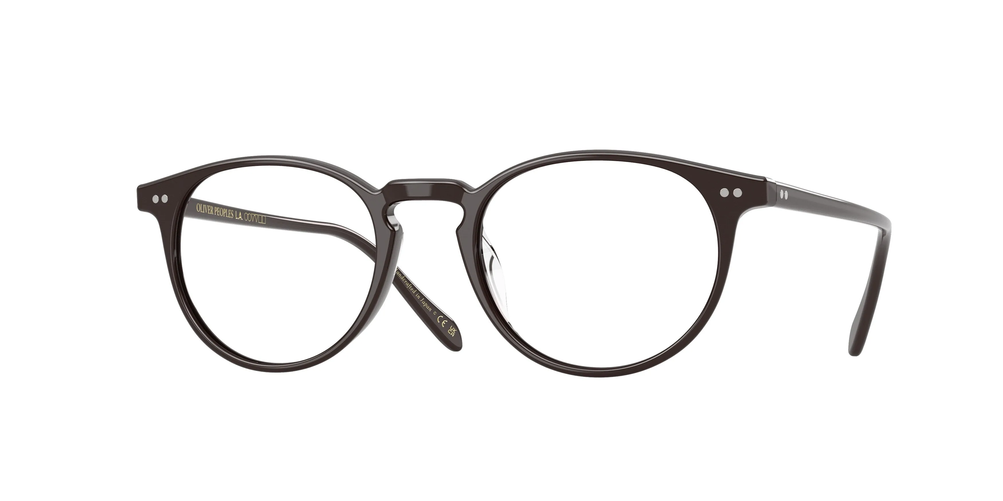 Oliver Peoples OV5004 RILEY-R 1772 Montature da vista Acetato Marrone Trasparente Pantos Normale - immagine 1